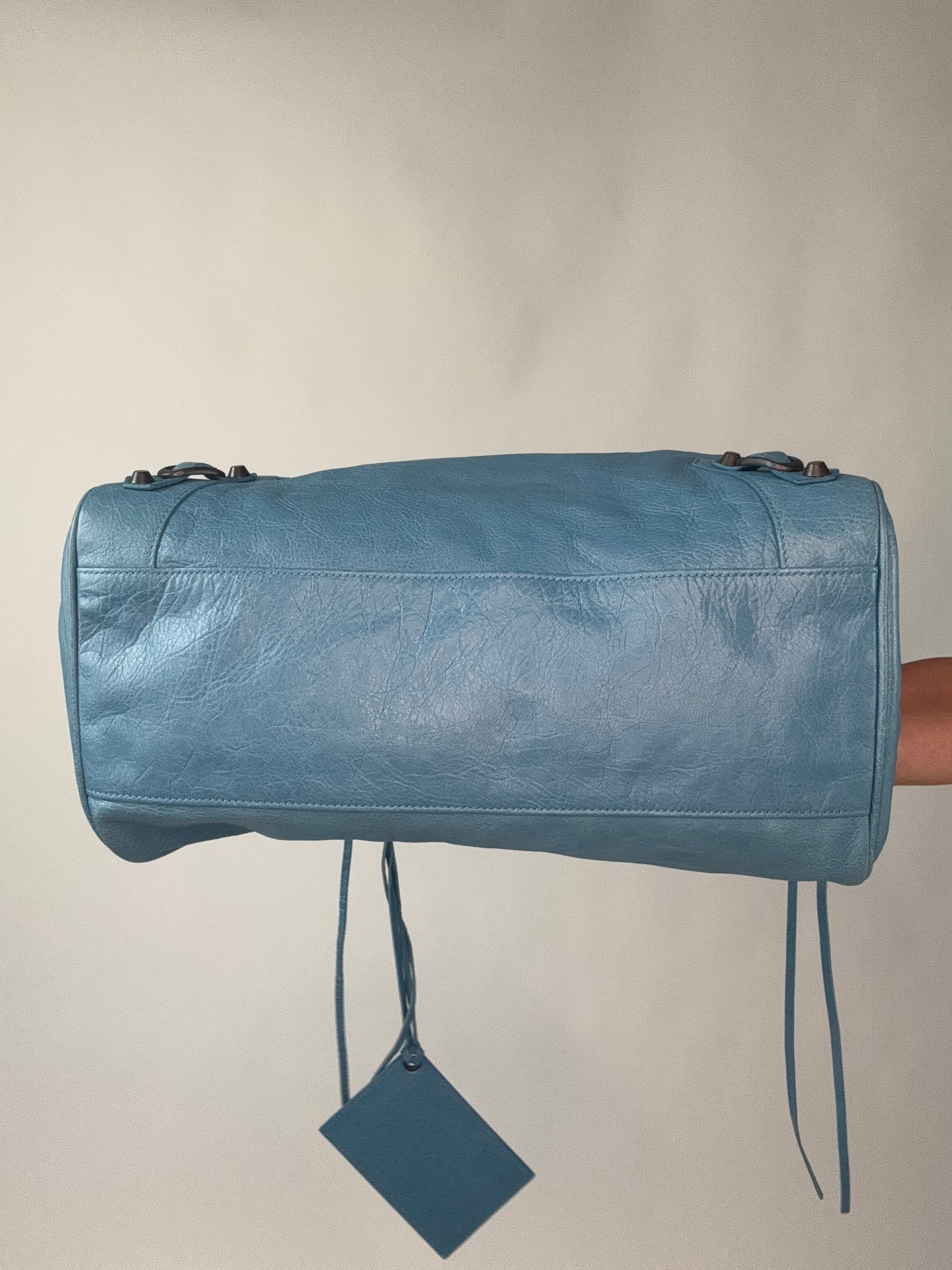 Balenciaga Agneau Classic Velo Bleu - Indigo Hand Bag