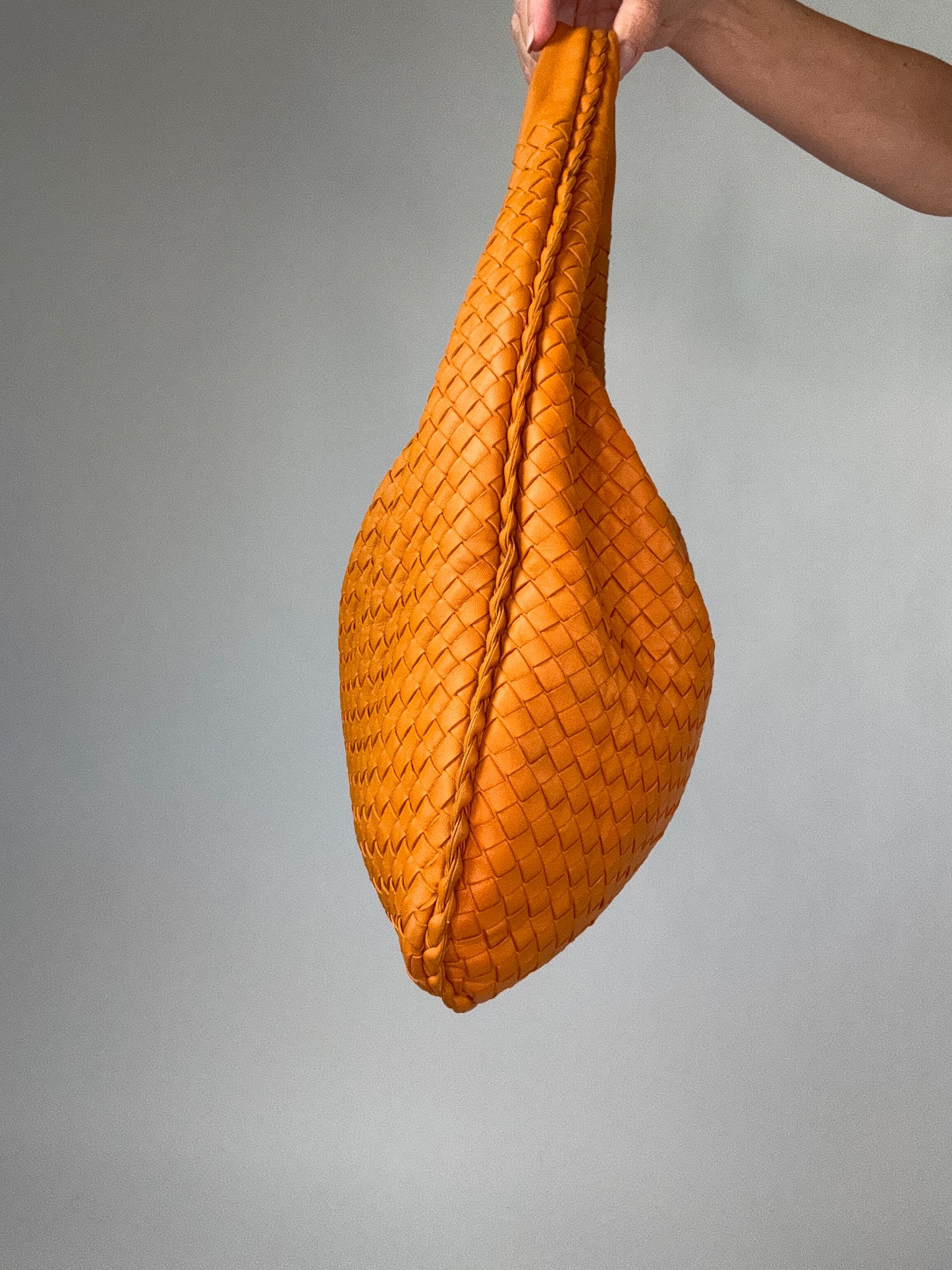 Bottega Veneta Intrecciato Hobo- Orange
