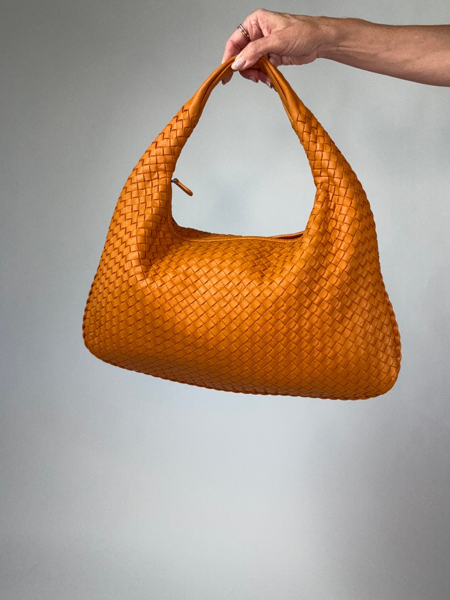 Bottega Veneta Intrecciato Hobo- Orange