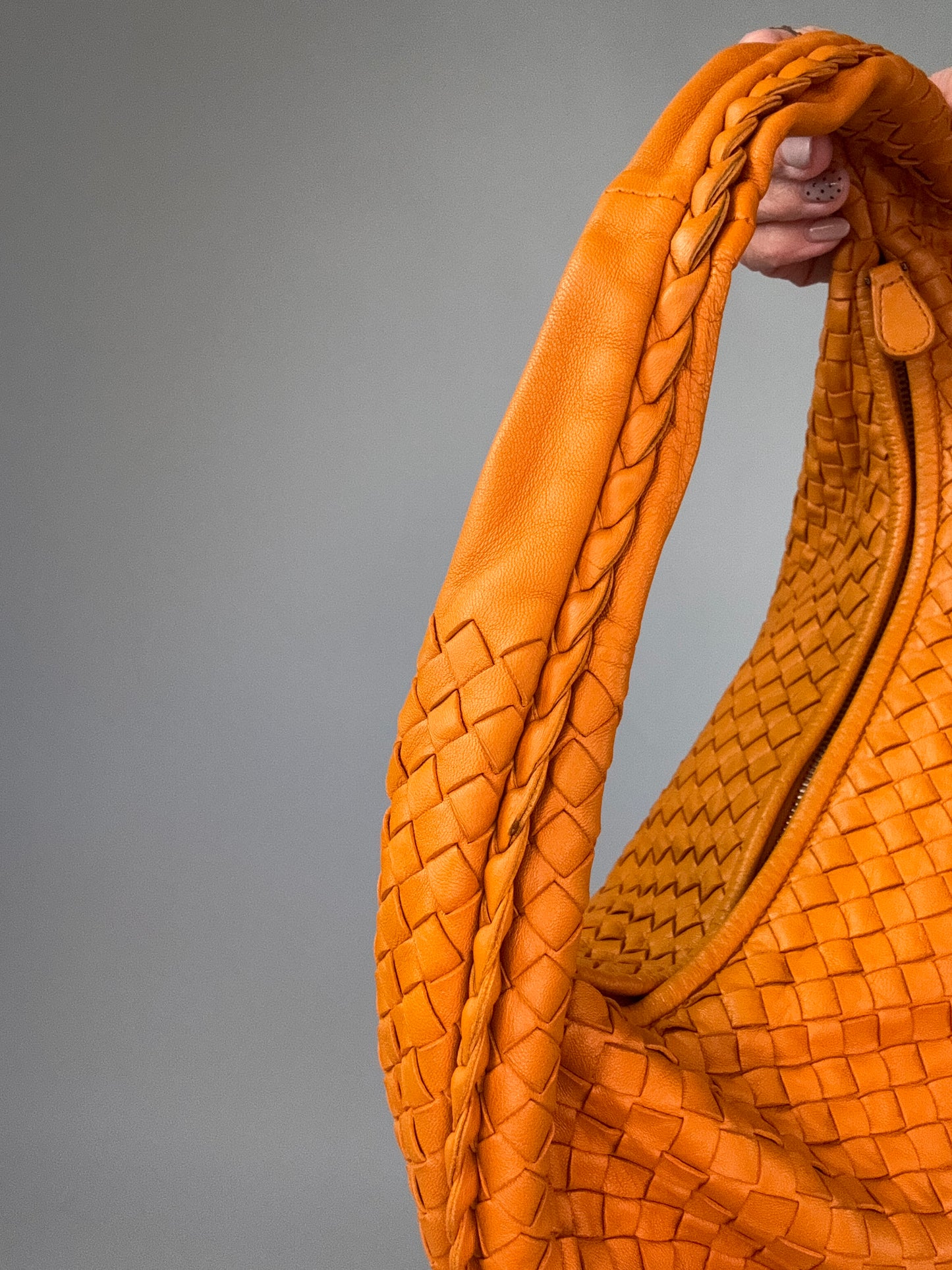Bottega Veneta Intrecciato Hobo- Orange