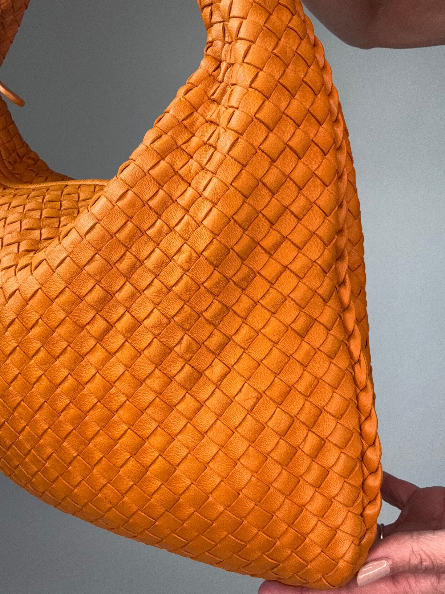Bottega Veneta Intrecciato Hobo- Orange