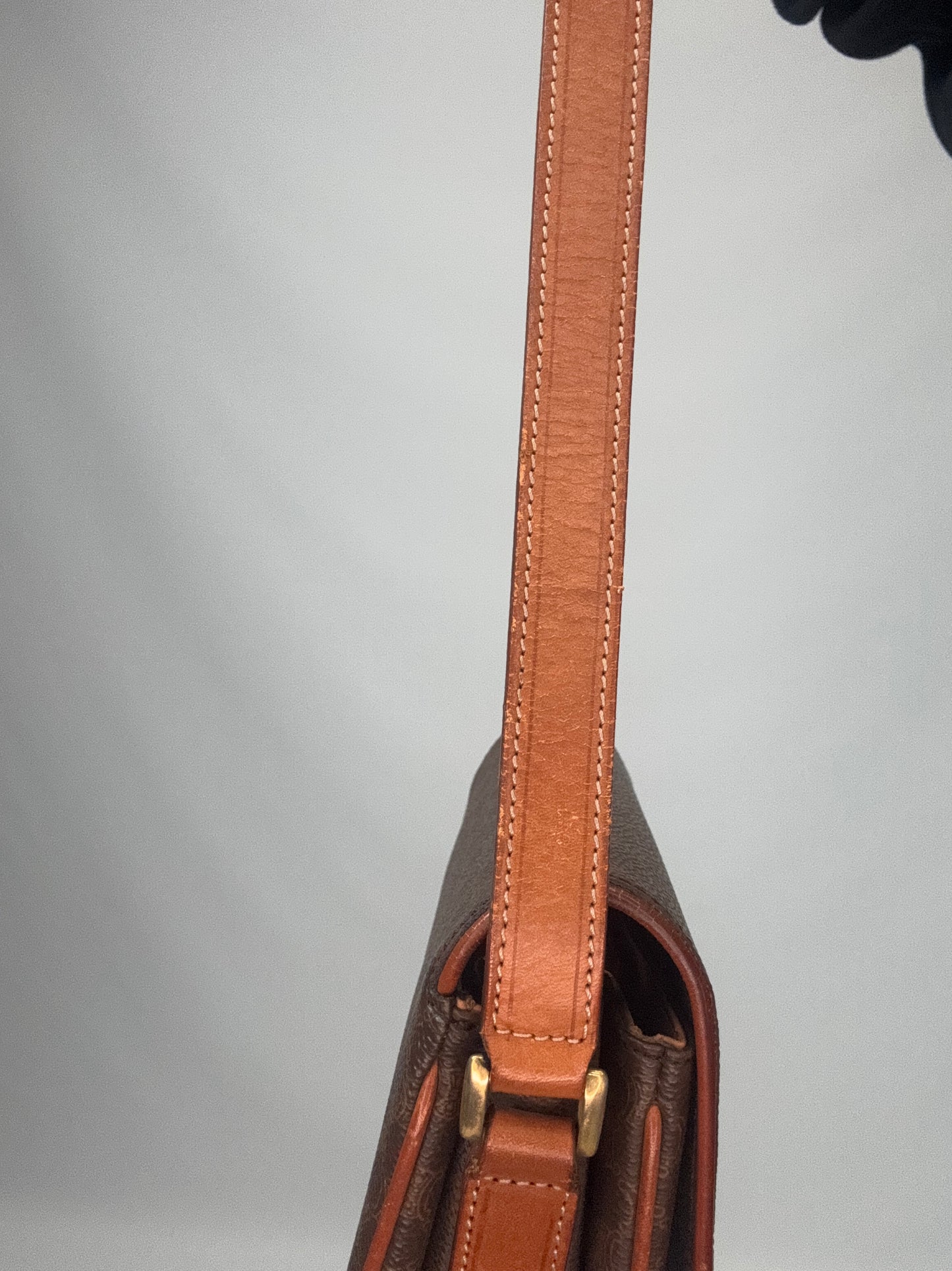 Celine Macadam Canvas Triomphe Shoulder Bag