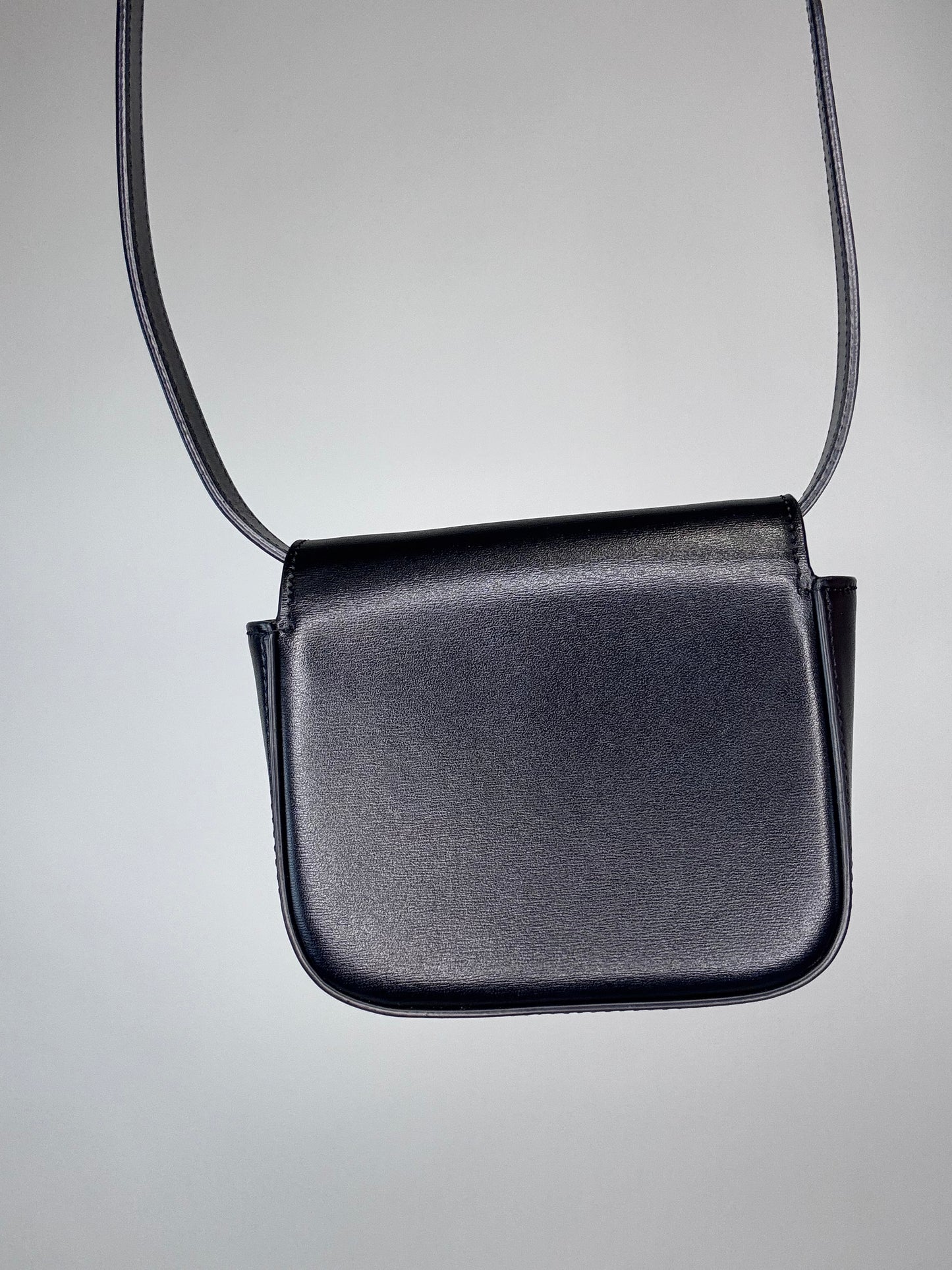 Celine Shiny Calfskin Mini Claude - Black