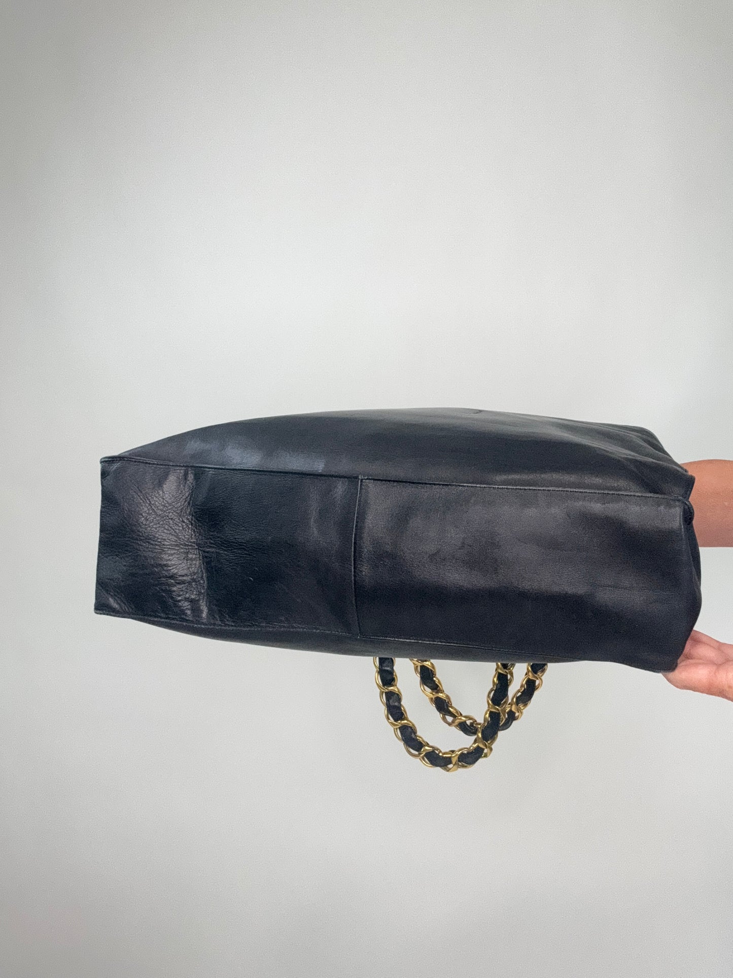 Chanel Deca Coco Chain Tote - Black