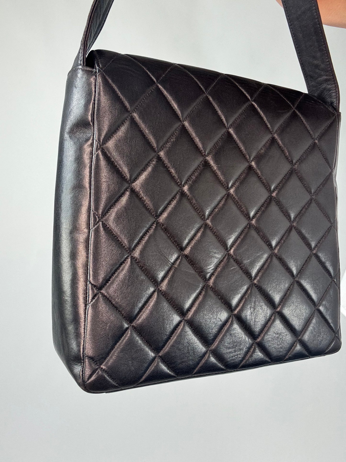 Chanel Vintage Double Turn Lock Pocket Shoulder Bag-Ultra Rare