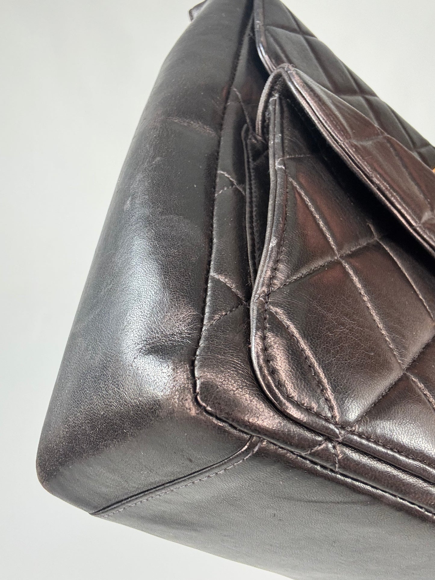 Chanel Vintage Double Turn Lock Pocket Shoulder Bag-Ultra Rare
