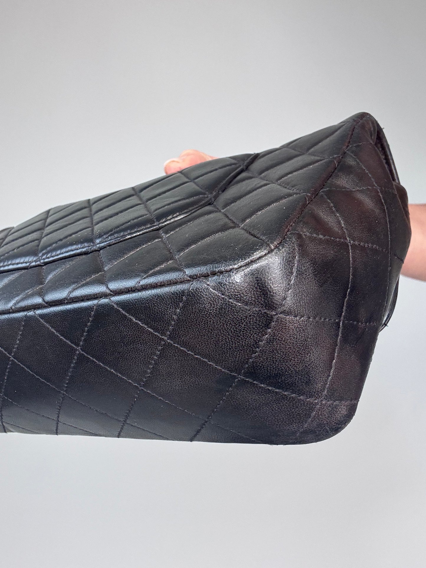 Chanel Quilted Lambskin Kelly Parent Top Handle Bag