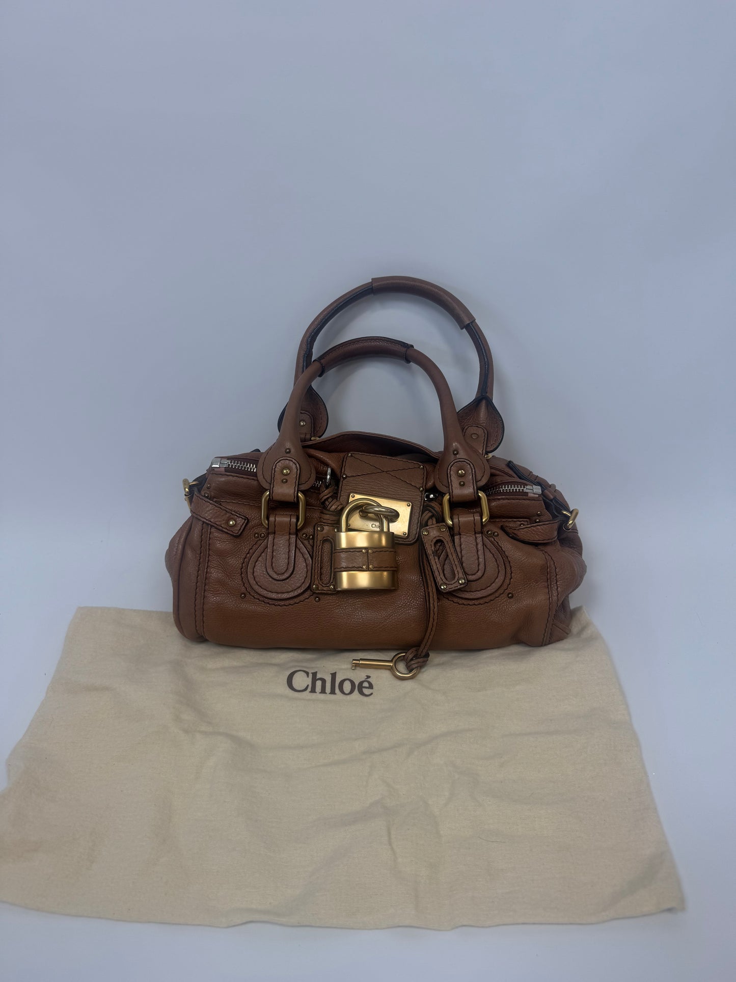 Chloé Paddington Shoulder Bag Brown with dustbag