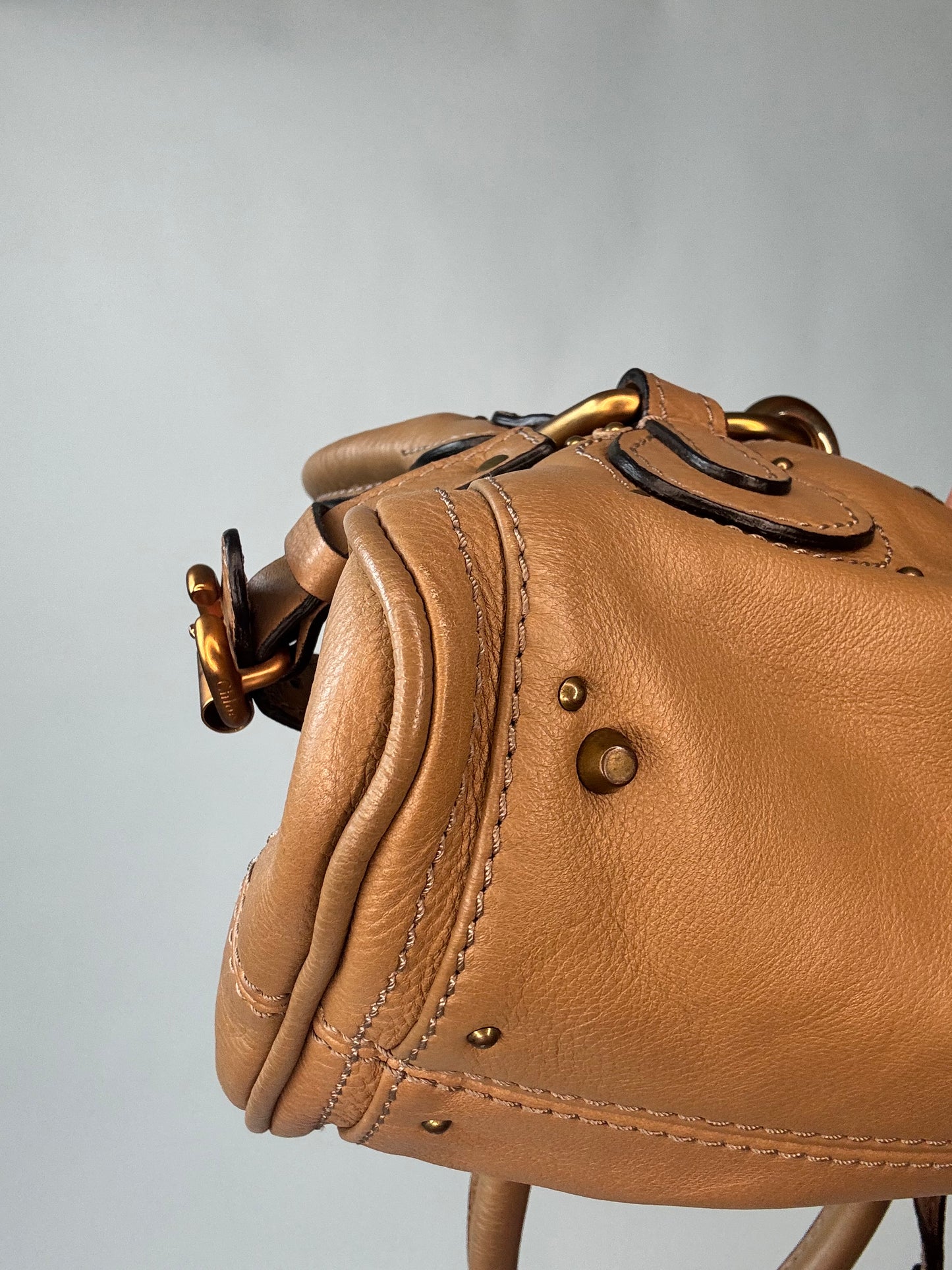 Chloé Mini Leather Paddington Bag - Brown