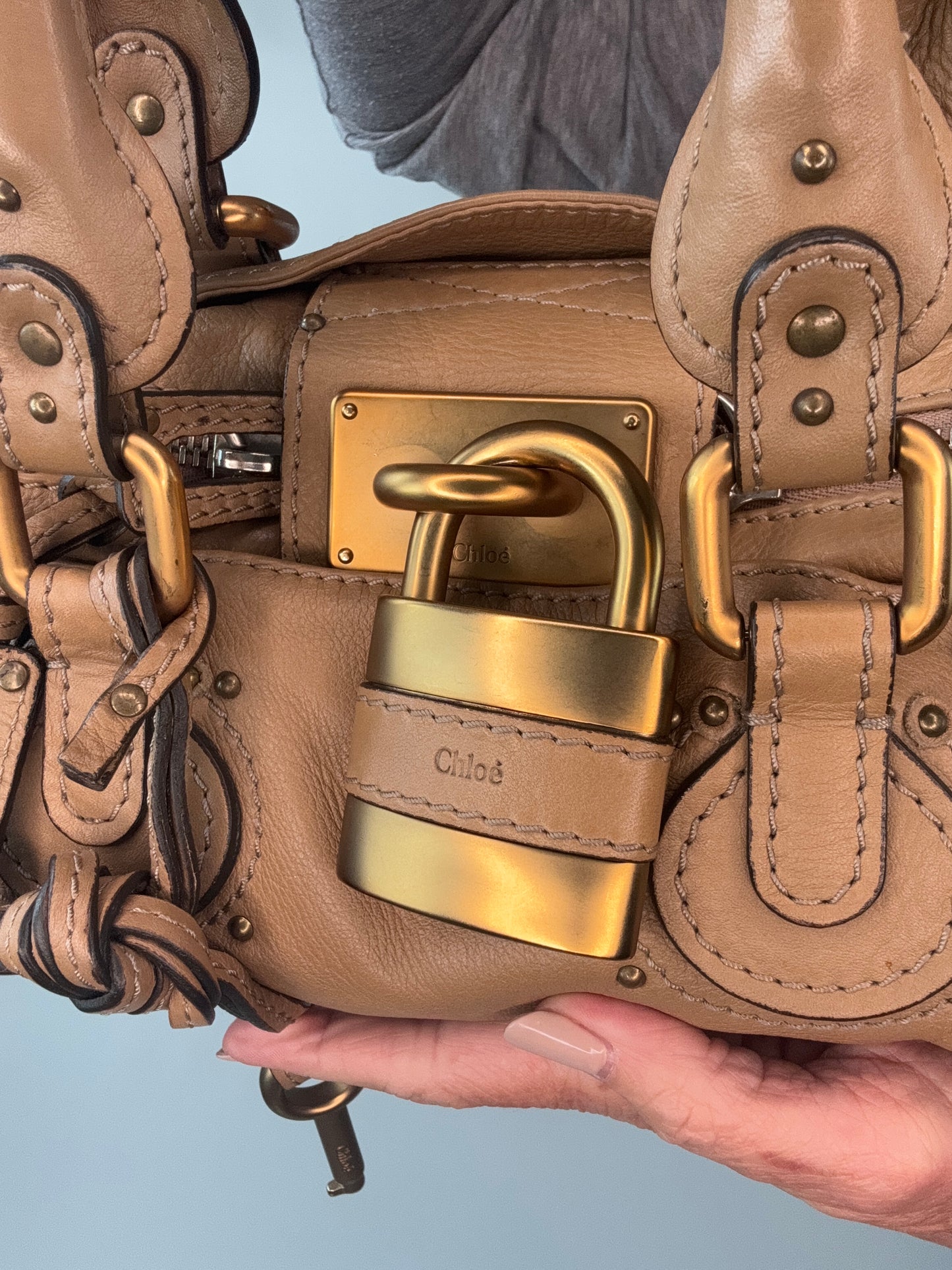 Chloé Mini Leather Paddington Bag - Brown