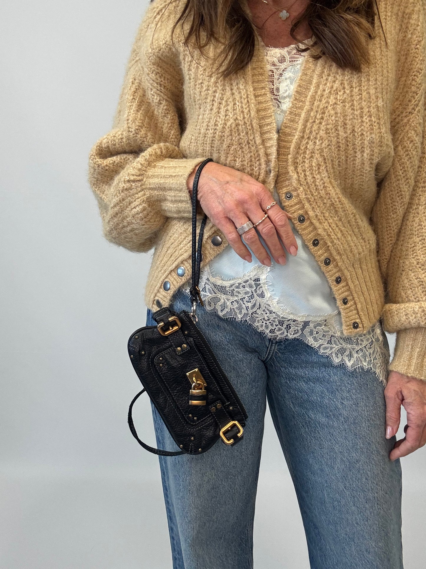 Chloe Mini Paddington - Black - Vintage