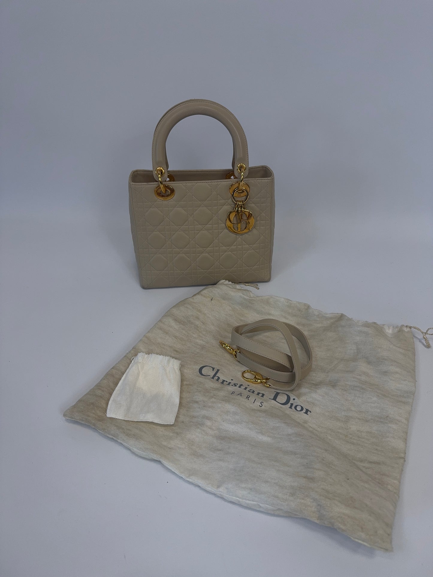Christian Dior Cannage Lady Dior - Cream