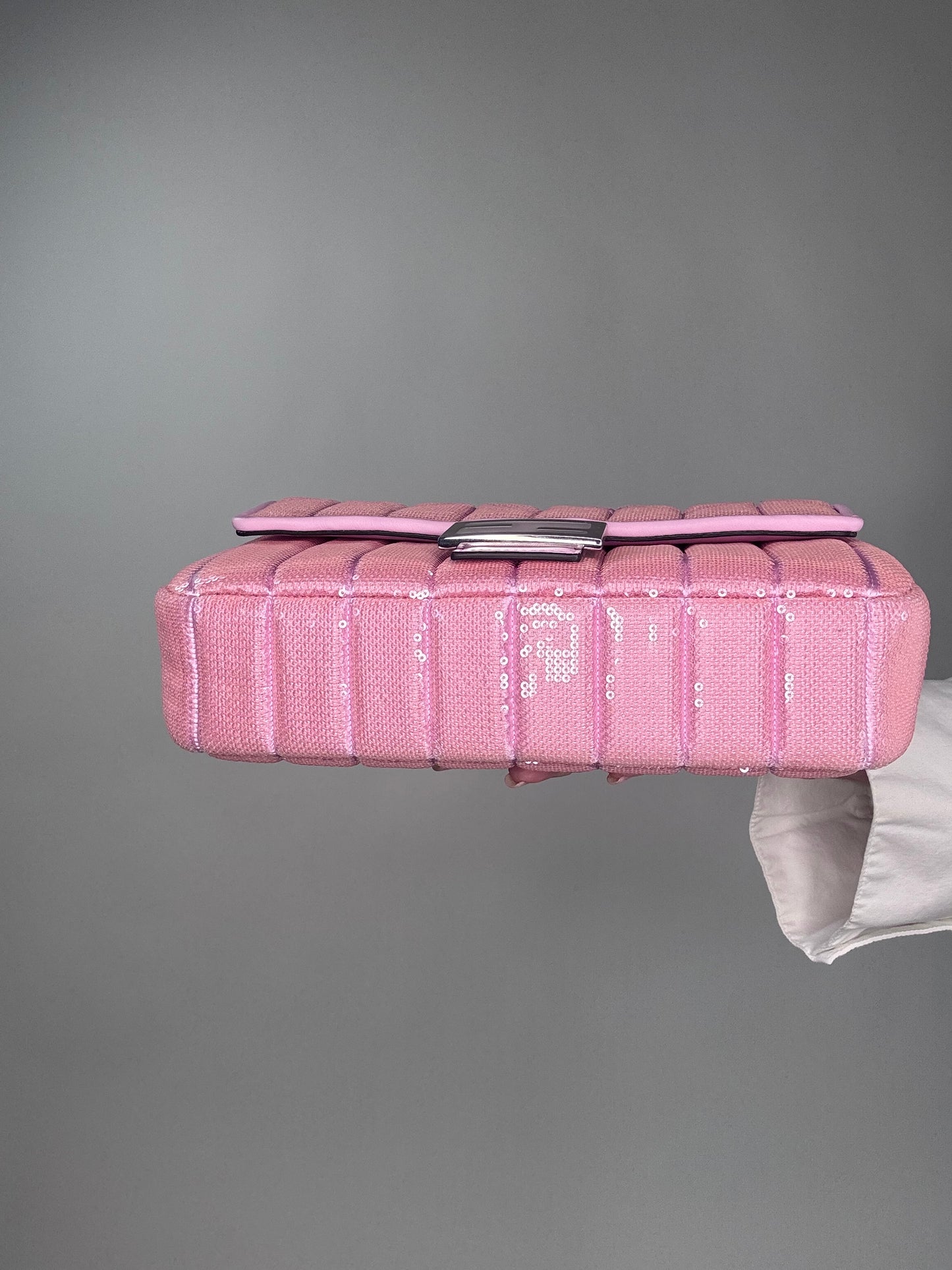 Fendi 1997 Re-Edition Pink Sequined Baguette