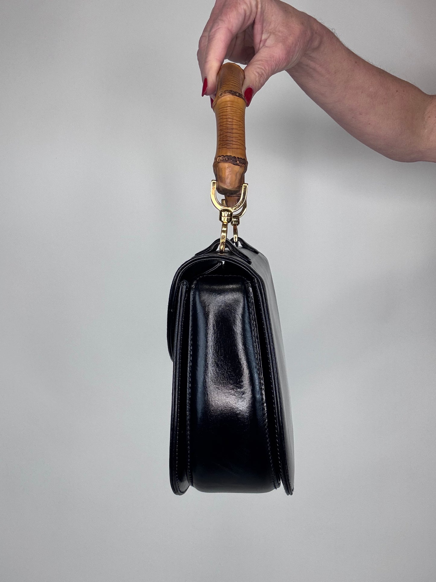 Gucci Bamboo 1947 Top Handle - Black