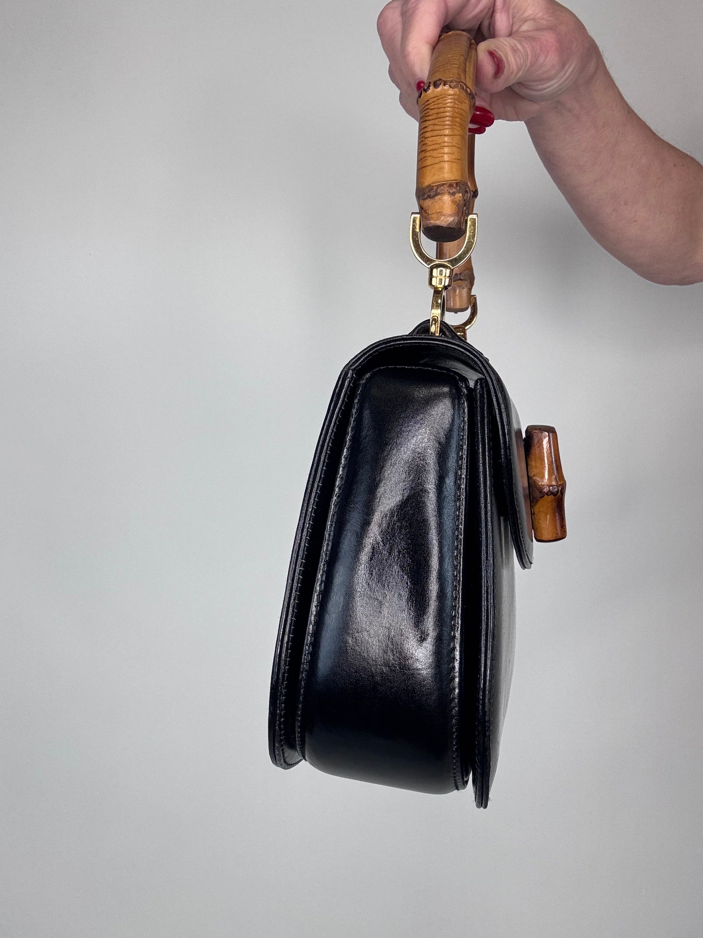 Gucci Bamboo 1947 Top Handle - Black