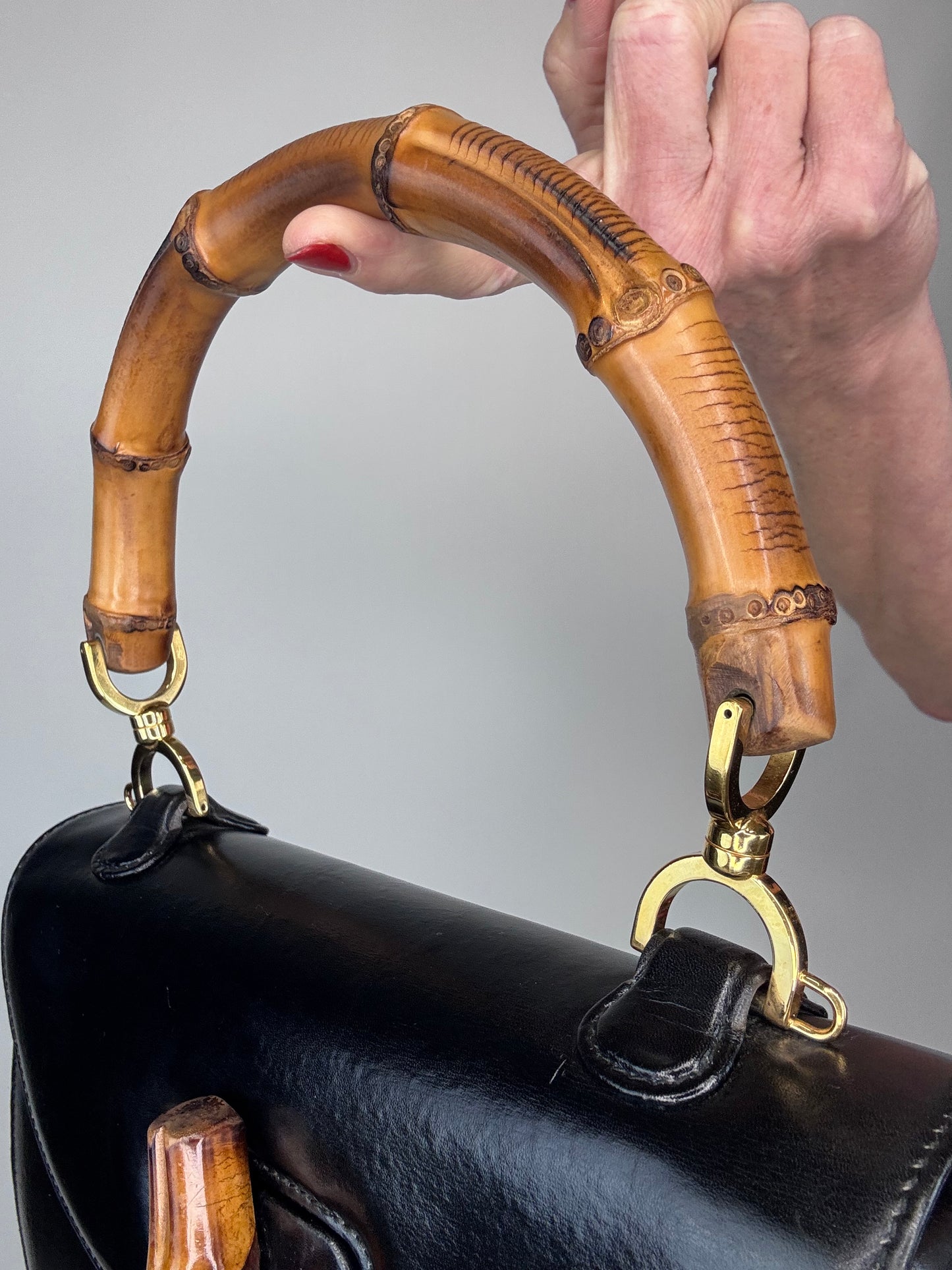 Gucci Bamboo 1947 Top Handle - Black