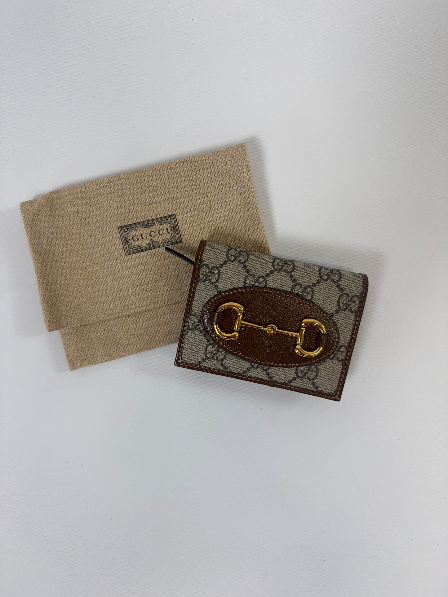 Gucci Horse Bit 1955 Small Wallet GG Canvas