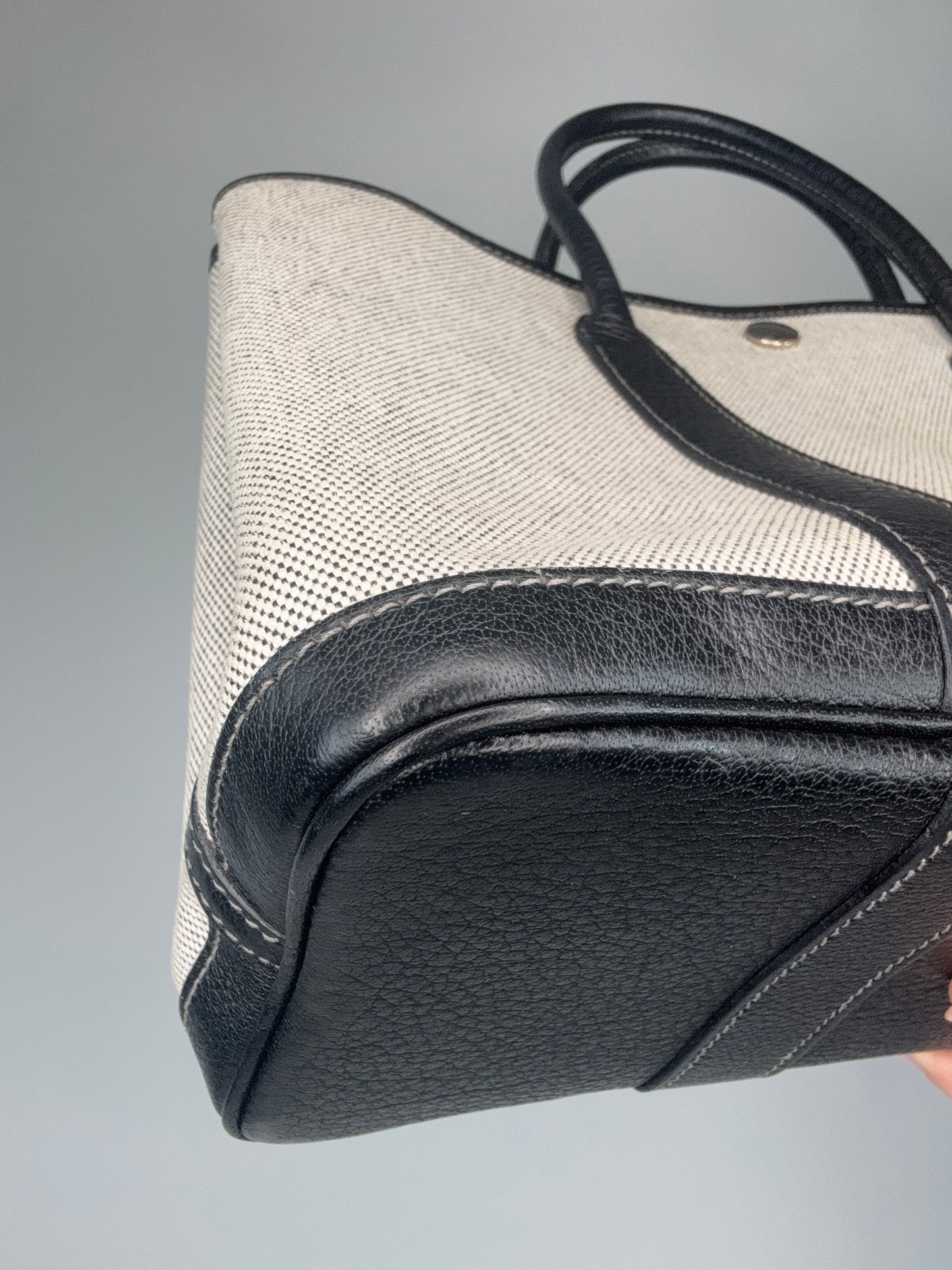 Hermés Toile Garden Party 30 TPM - Black Negonda / Ecru