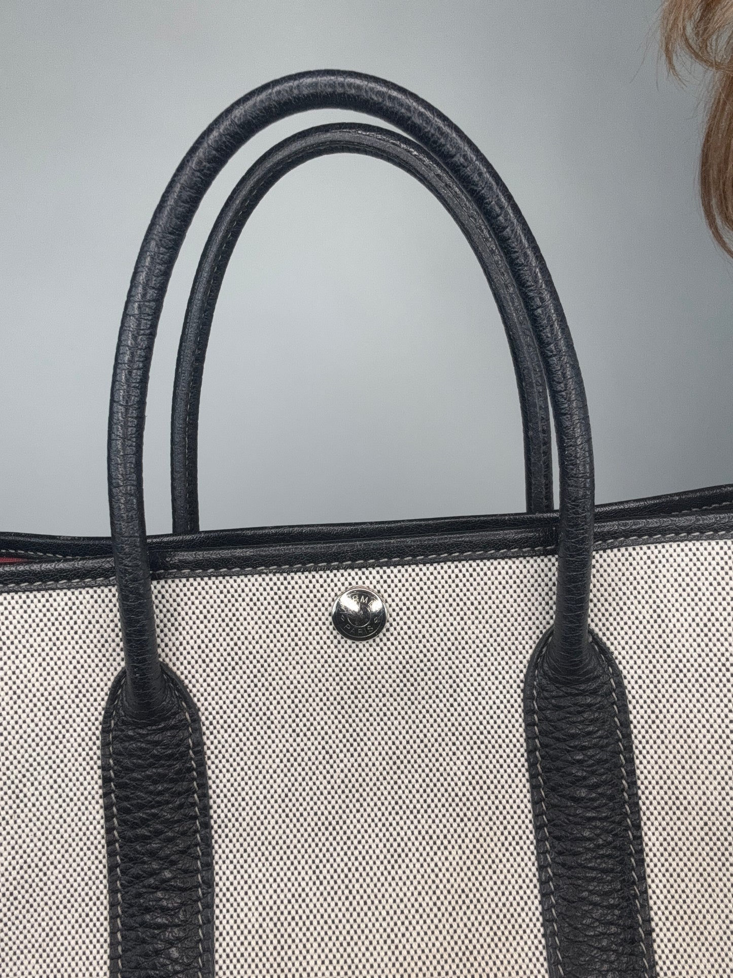 Hermés Toile Garden Party 30 TPM - Black Negonda / Ecru
