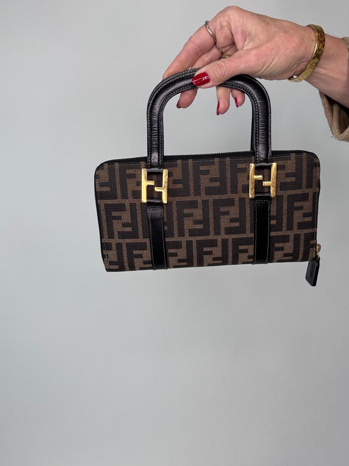 Fendi Vintage Zucca Wallet Rare Bag