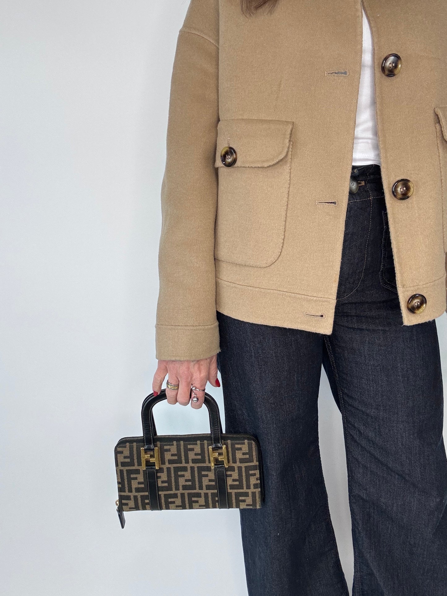Fendi Vintage Zucca Wallet Rare Bag