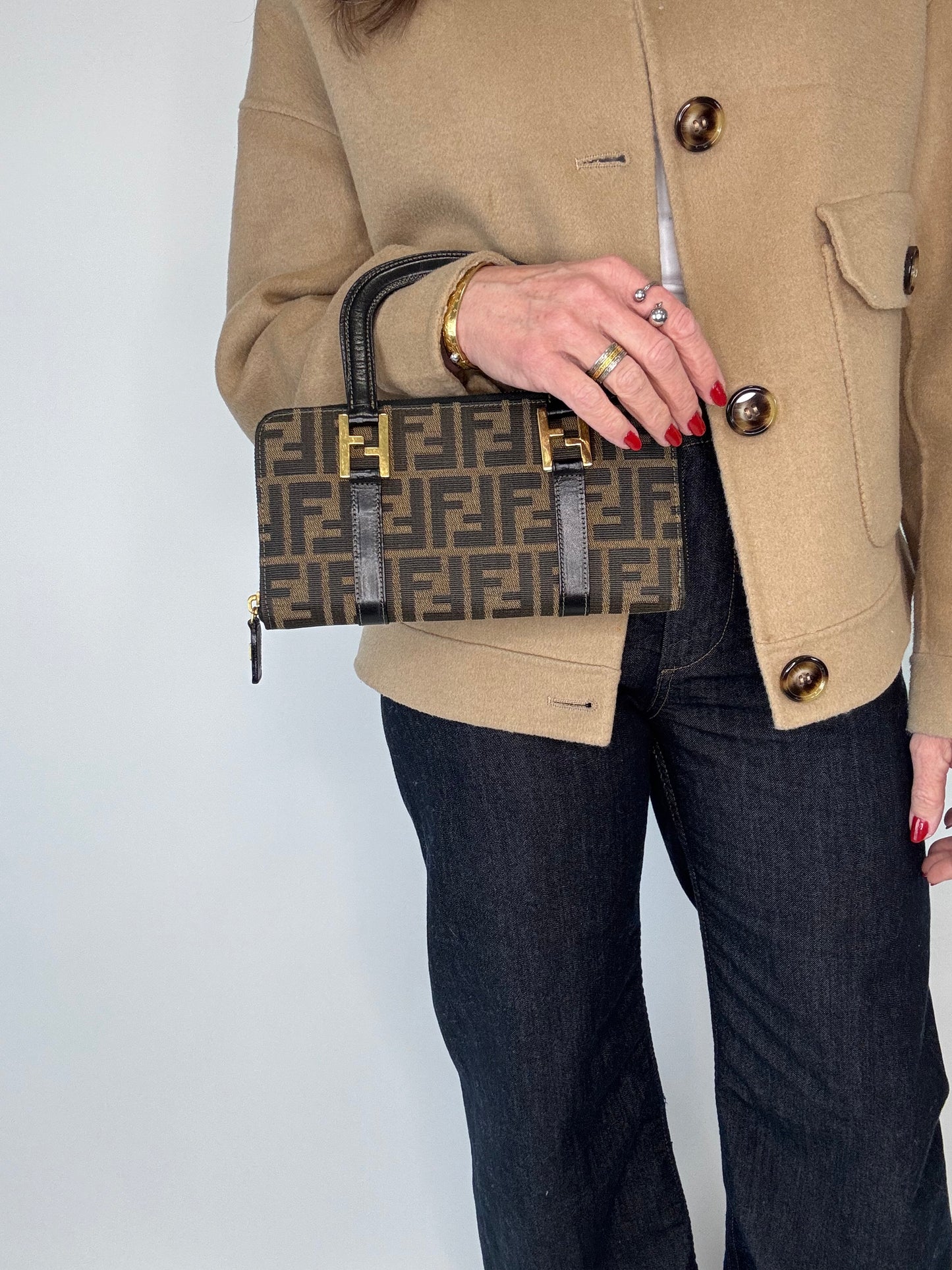 Fendi Vintage Zucca Wallet Rare Bag
