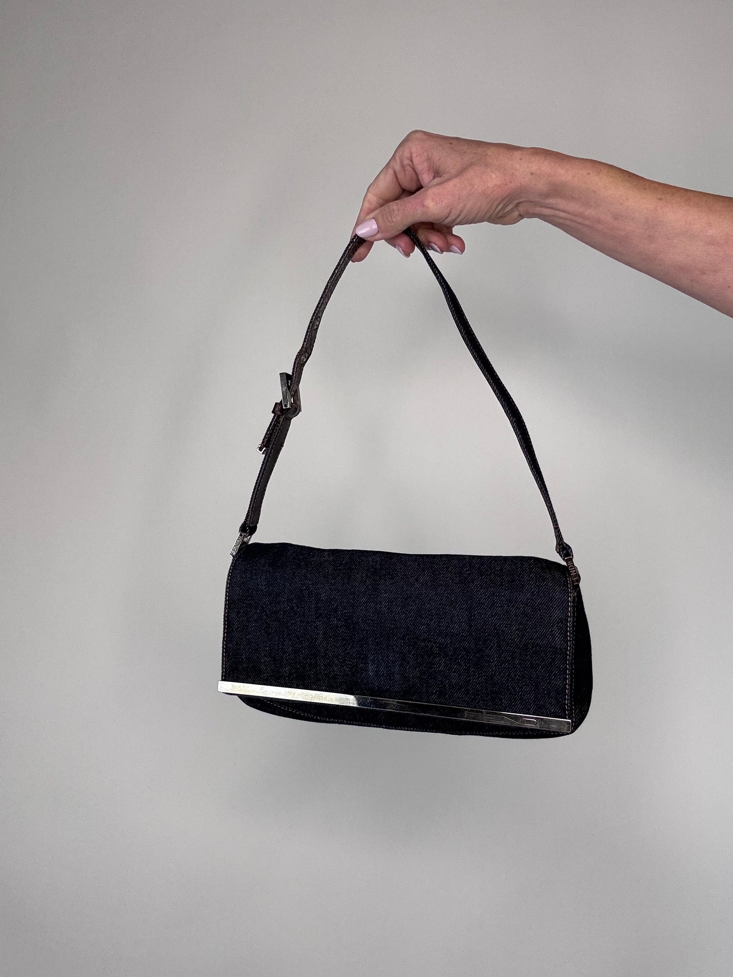 Fendi Denim Vintage Baguette