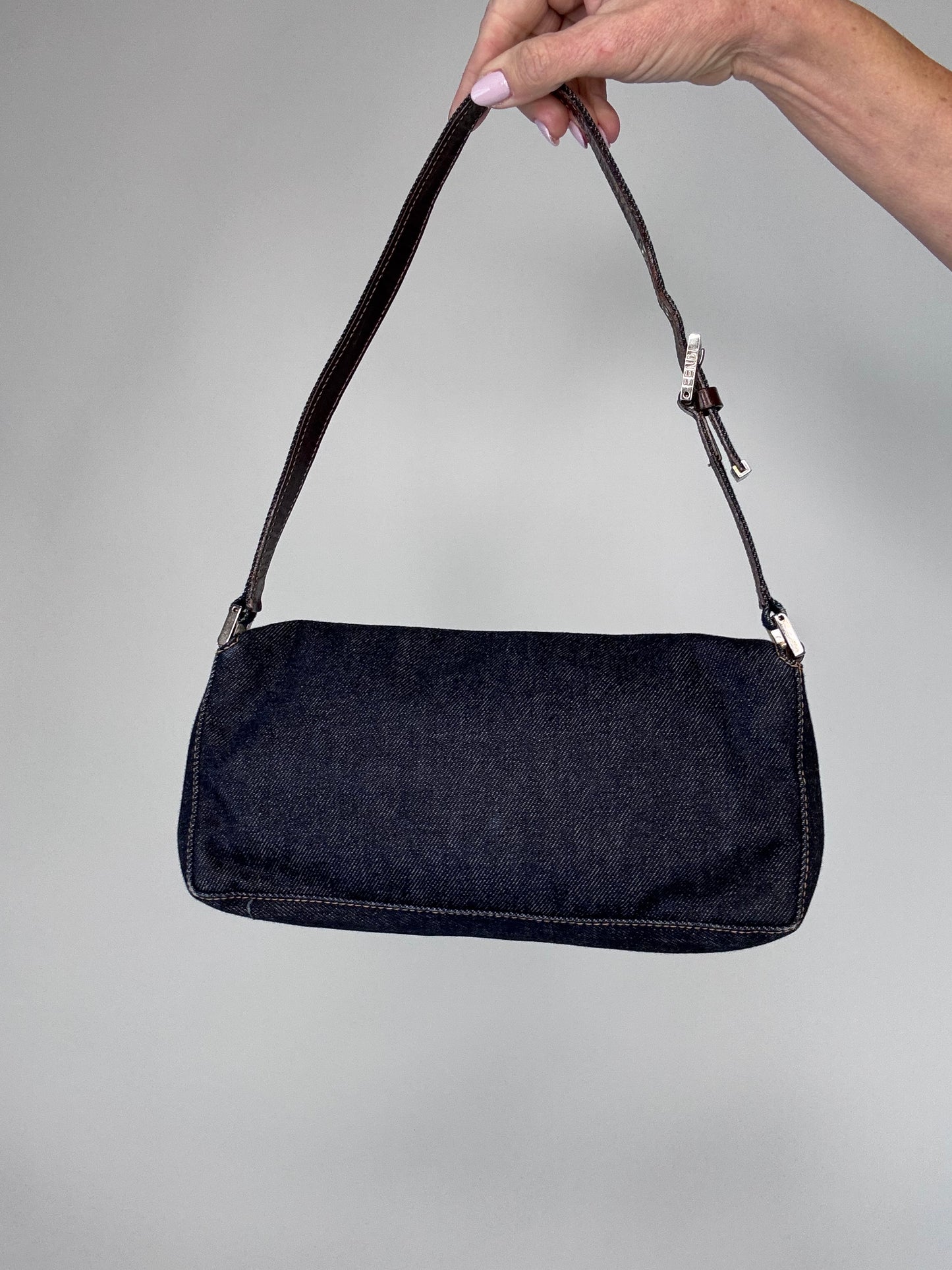 Fendi Denim Vintage Baguette