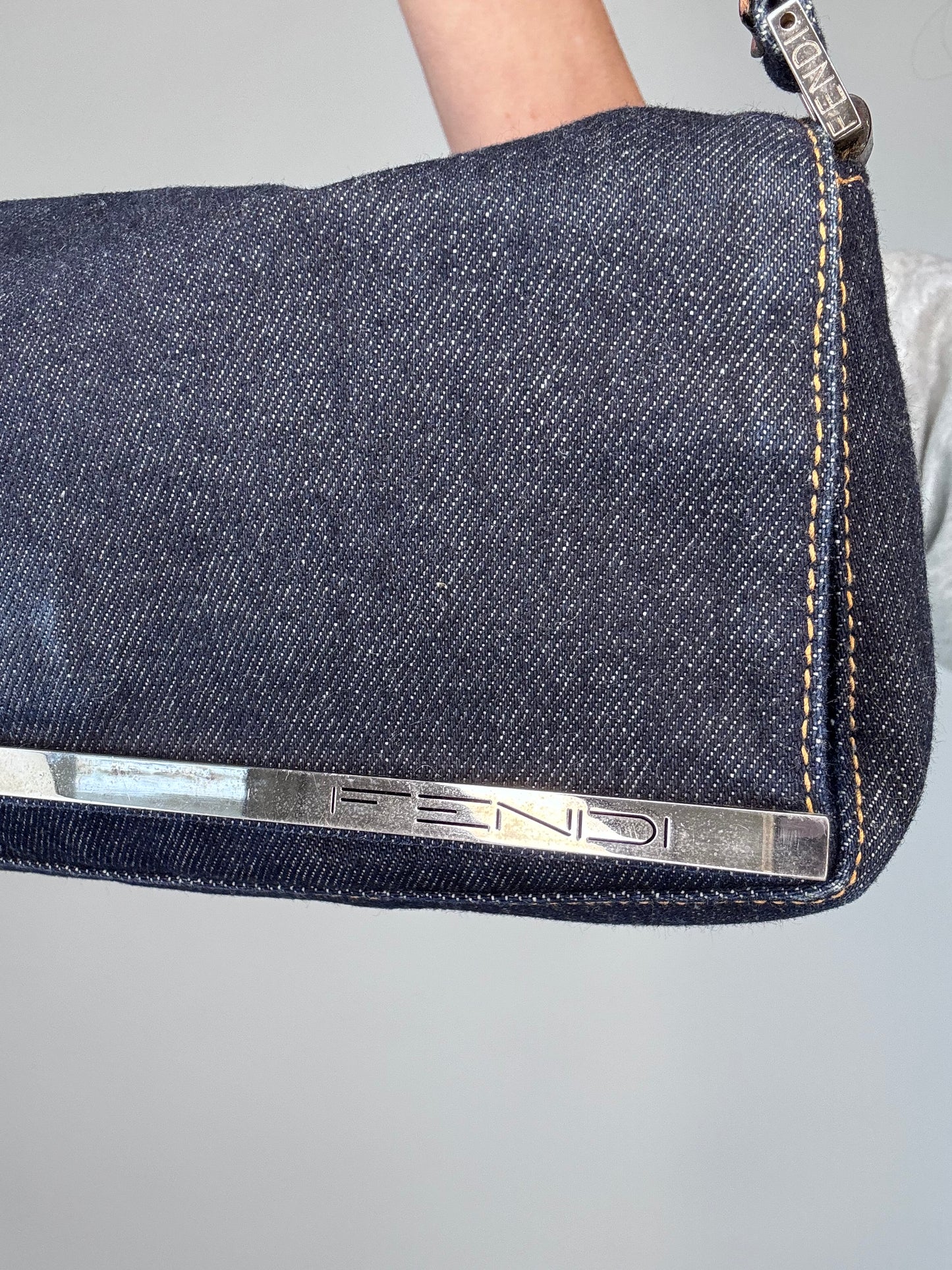 Fendi Denim Vintage Baguette