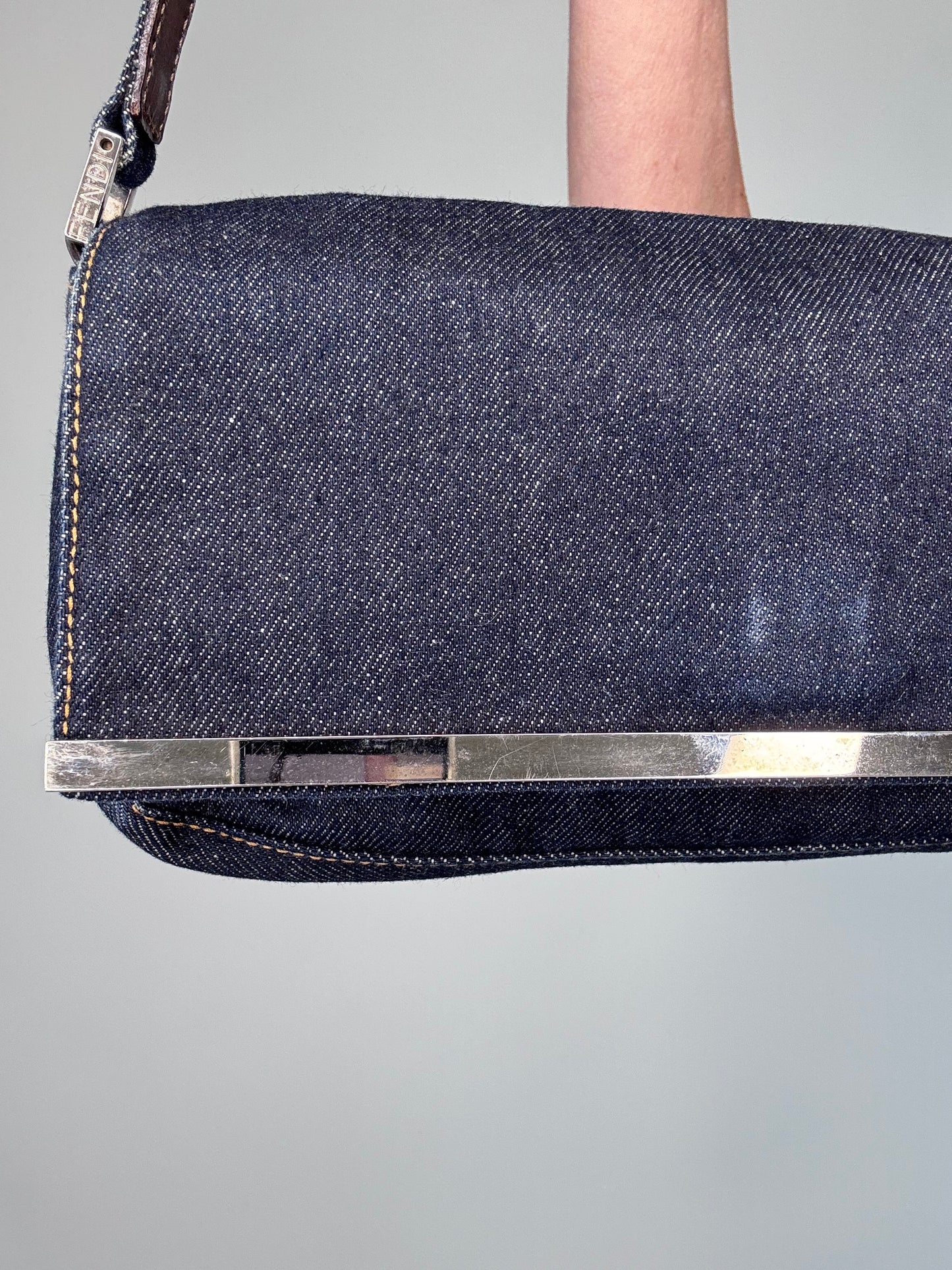 Fendi Denim Vintage Baguette