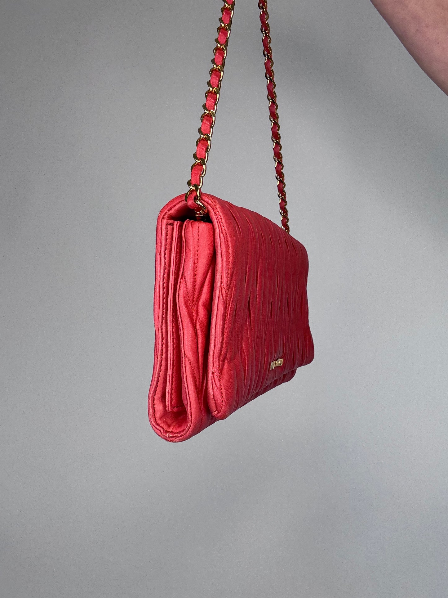 Miu Miu Matelasse Two Way Bag