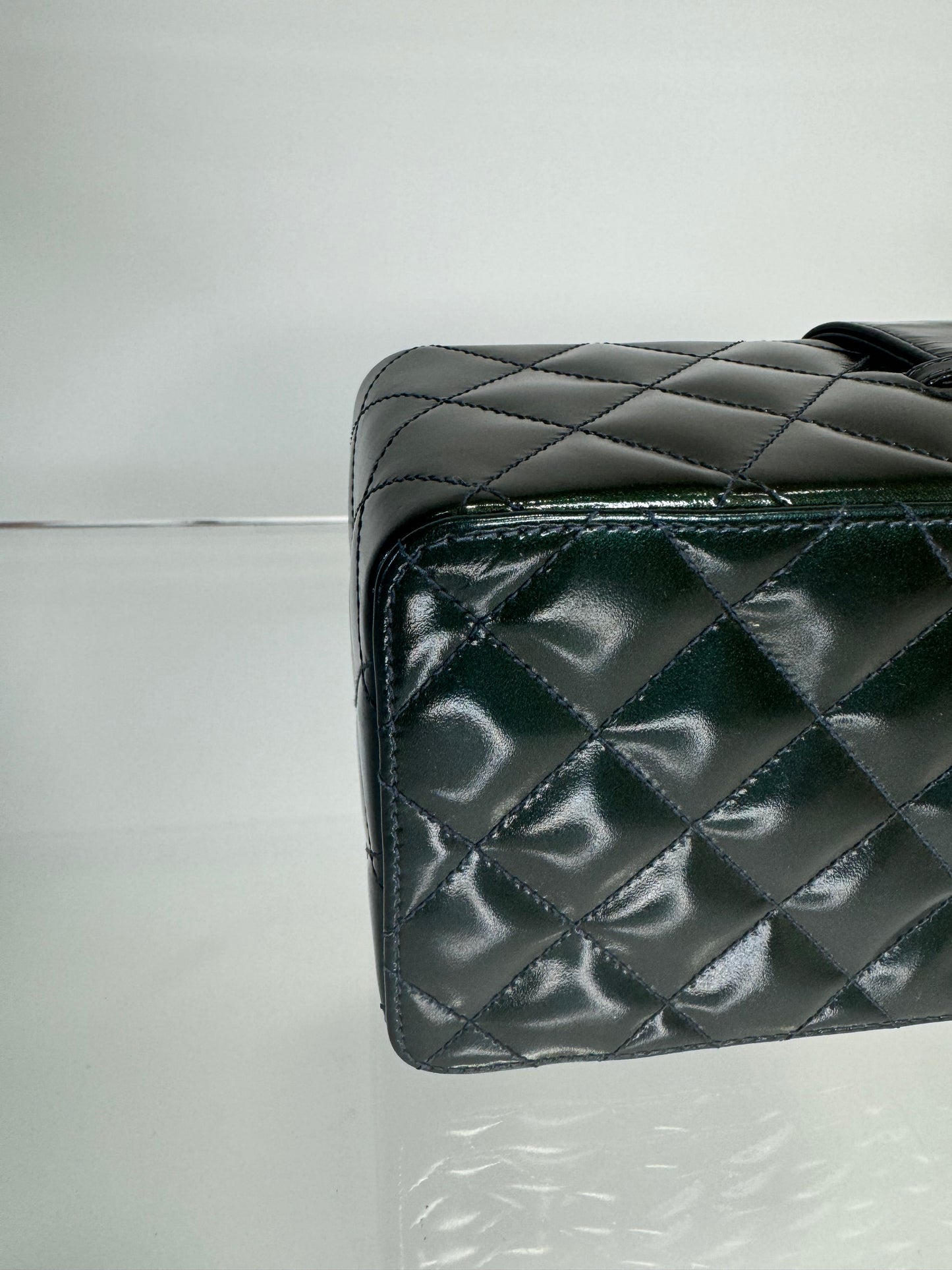 Chanel Vintage Vanity Quilted Patent Leather.