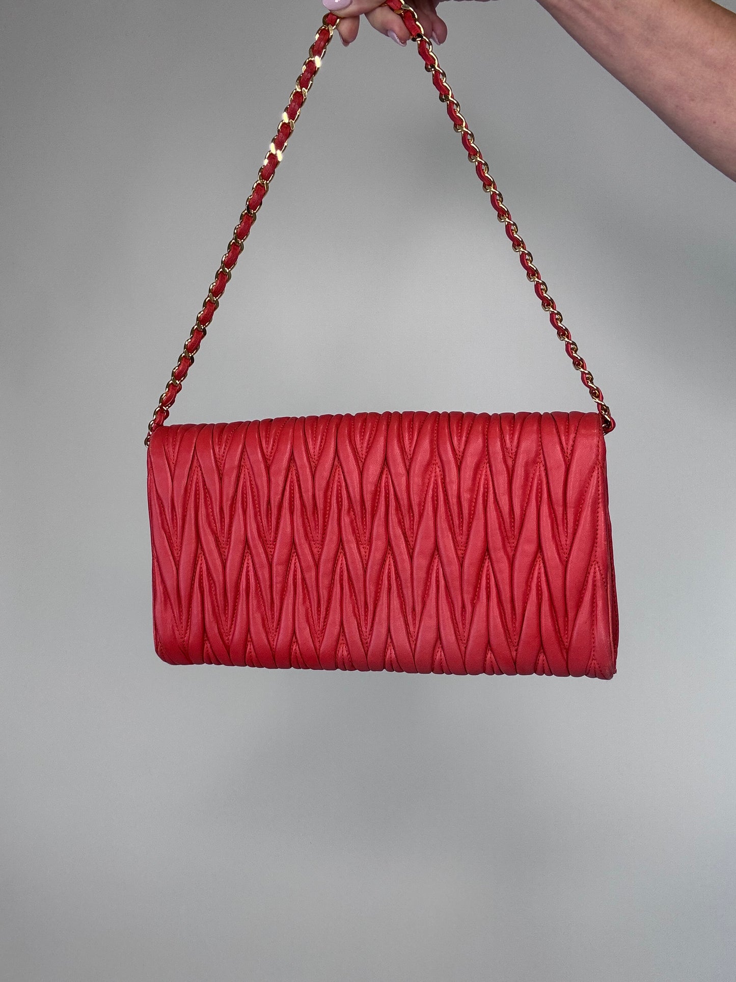 Miu Miu Matelasse Two Way Bag