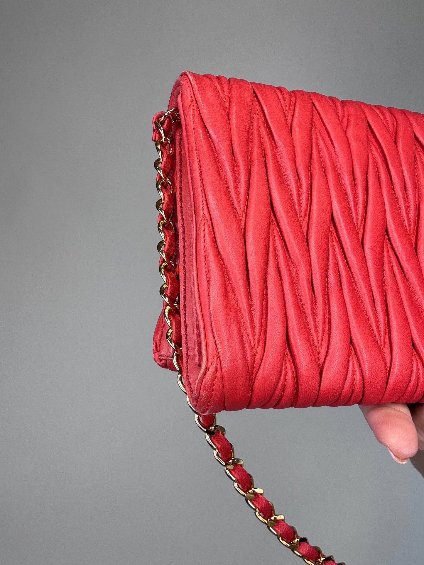 Miu Miu Matelasse Two Way Bag