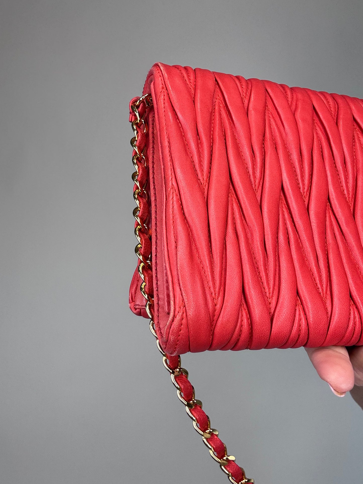 Miu Miu Matelasse Two Way Bag
