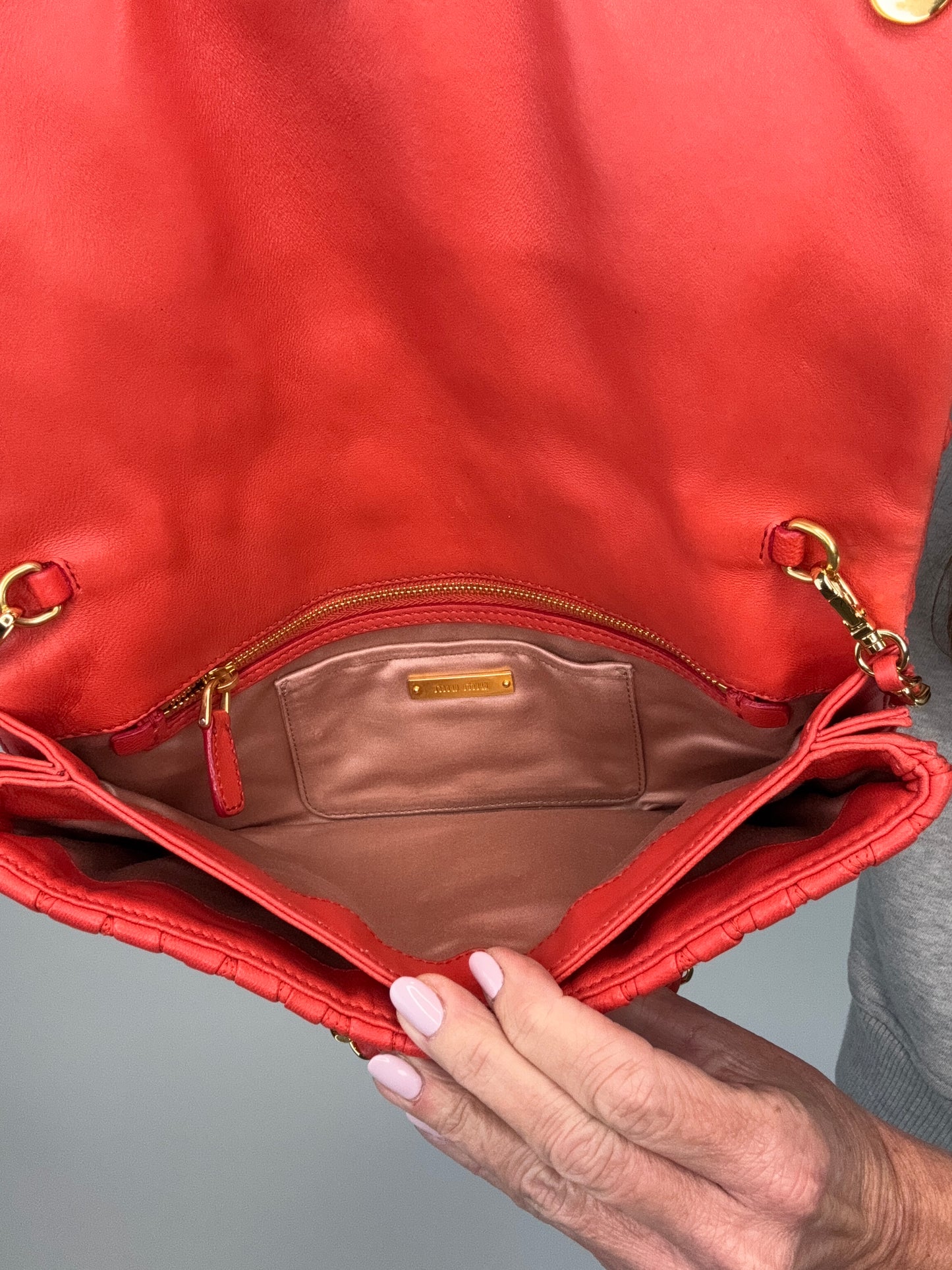 Miu Miu Matelasse Two Way Bag