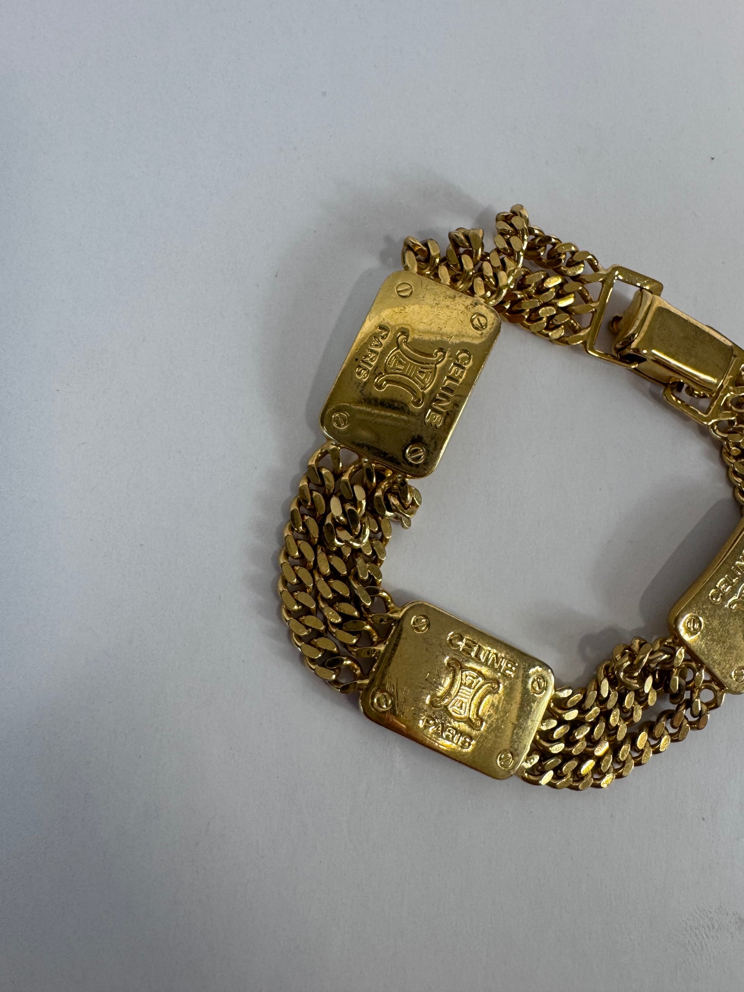 Celine Vintage Link Triomphe Braclet