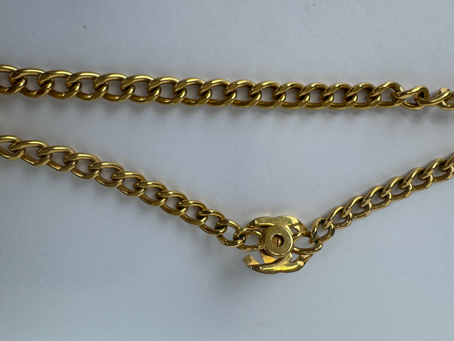 Chanel Rare Double Turn Lock Pendent