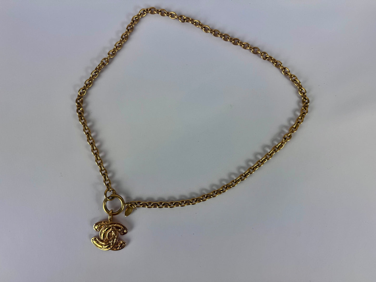 Chanel Quilted CC Pendent