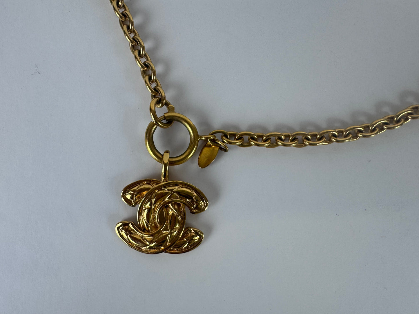 Chanel Quilted CC Pendent