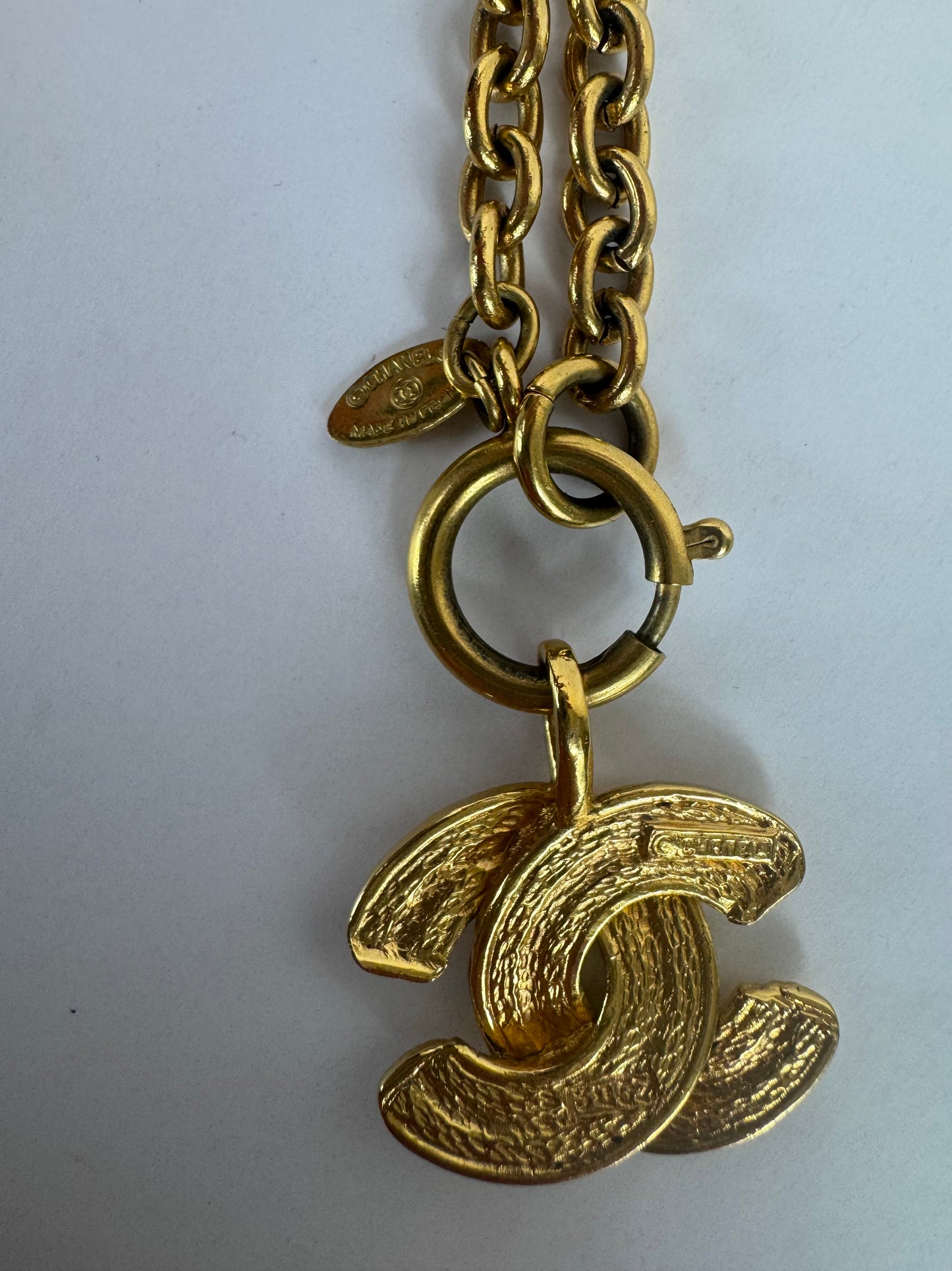 Chanel Quilted CC Pendent