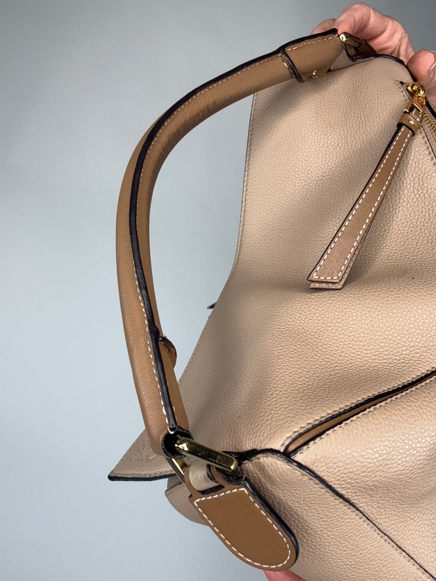 Loewe Puzzle Medium Grained Leather Two Way Bag