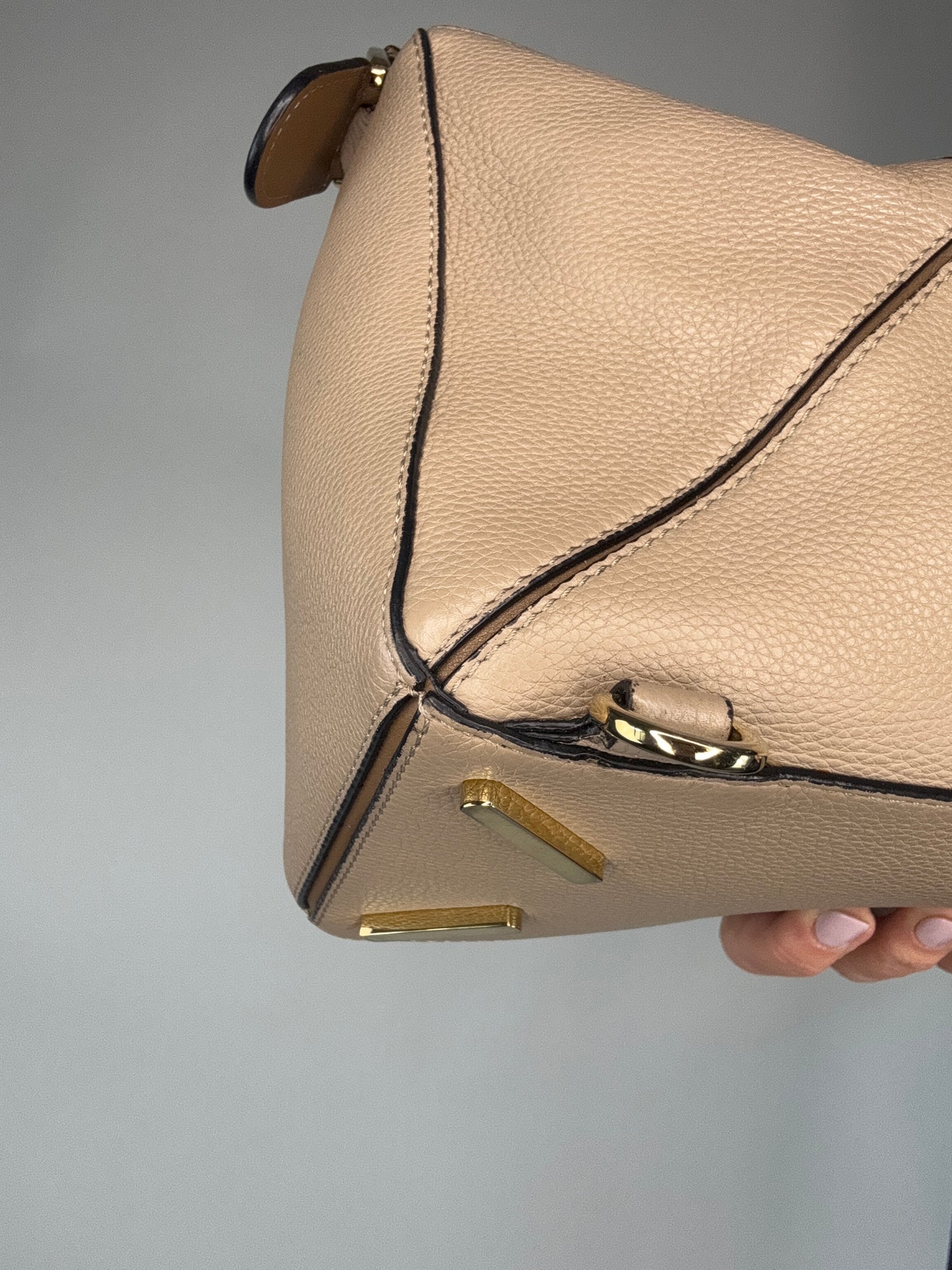 Loewe Puzzle Medium Grained Leather Two Way Bag