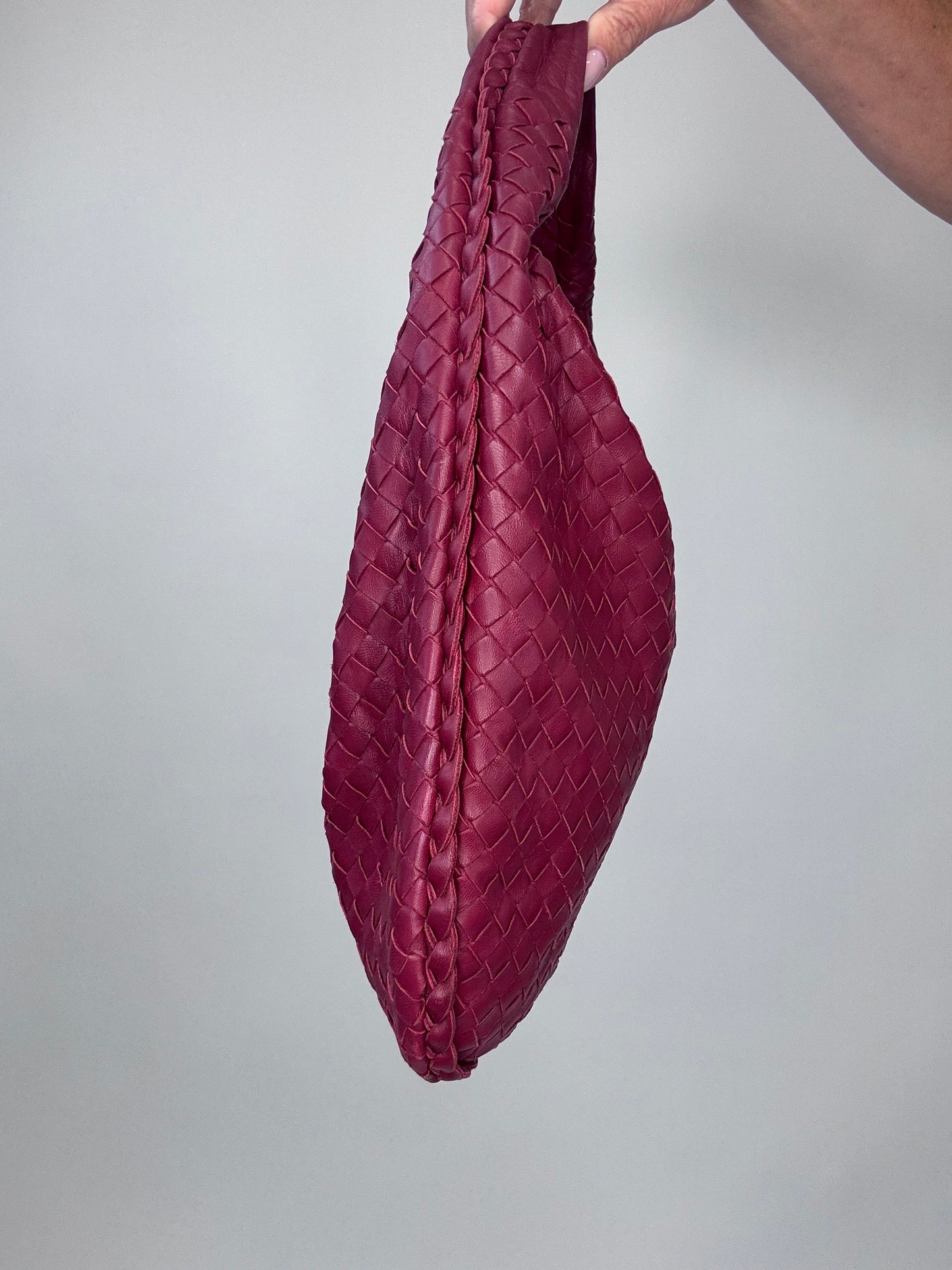 Bottega Veneta Intrecciato Hobo Vintage Bag With Mirror