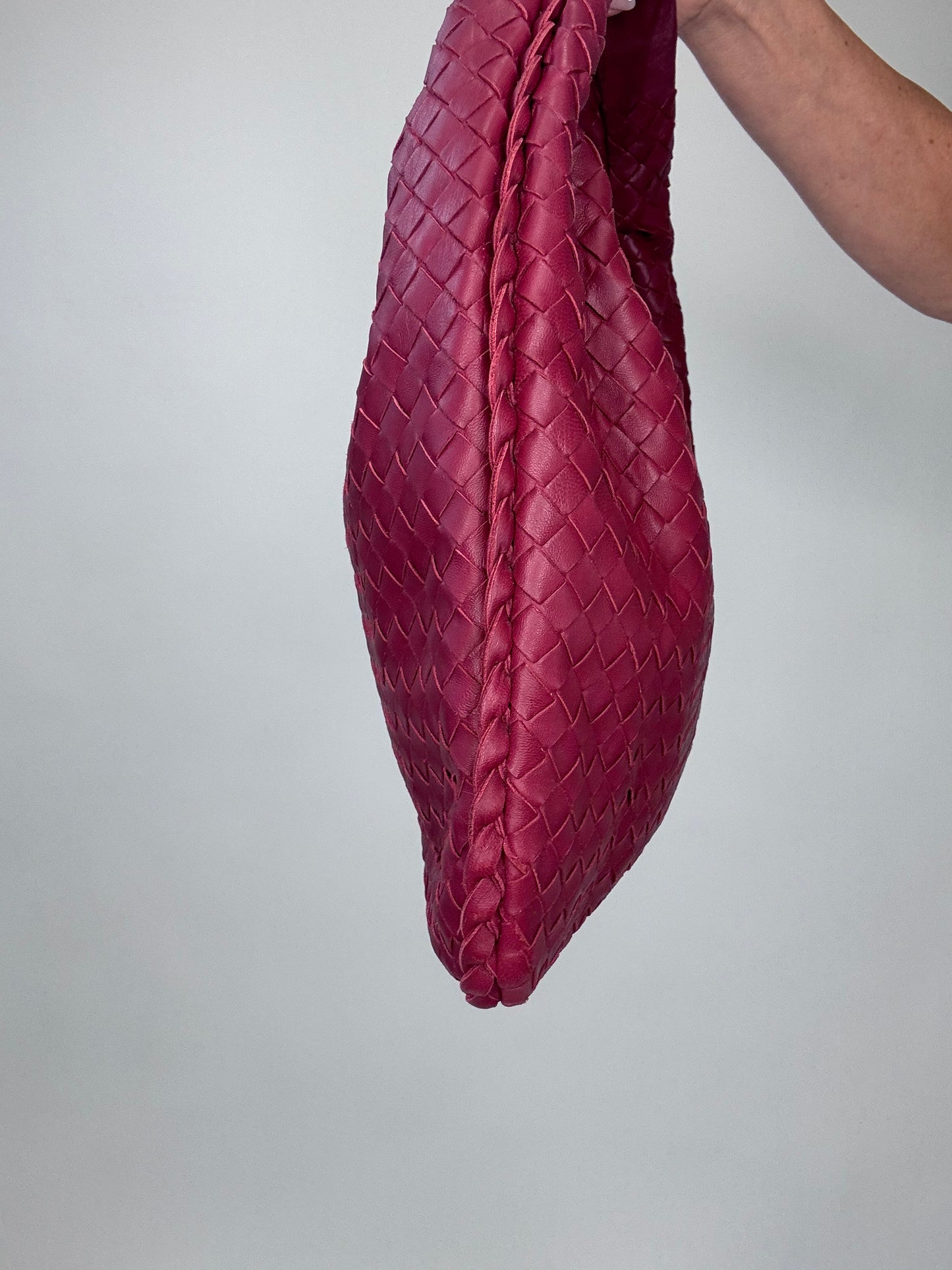 Bottega Veneta Intrecciato Hobo Vintage Bag With Mirror