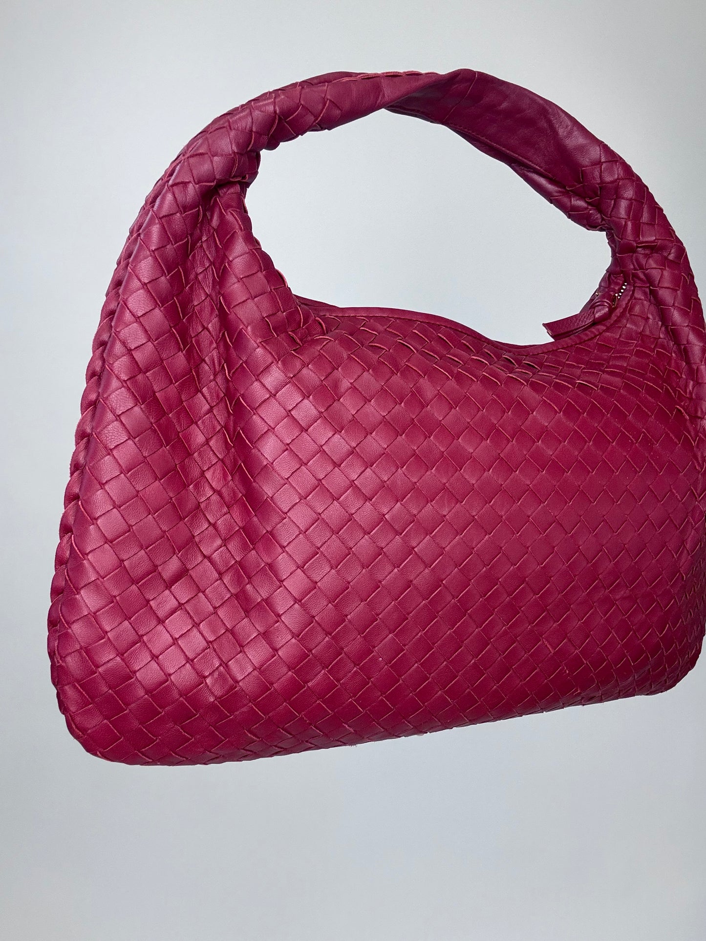 Bottega Veneta Intrecciato Hobo Vintage Bag With Mirror