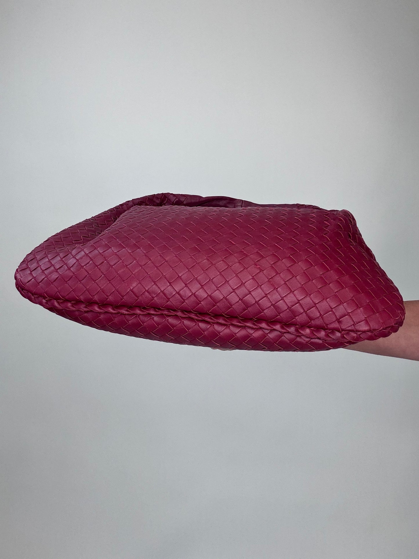 Bottega Veneta Intrecciato Hobo Vintage Bag With Mirror