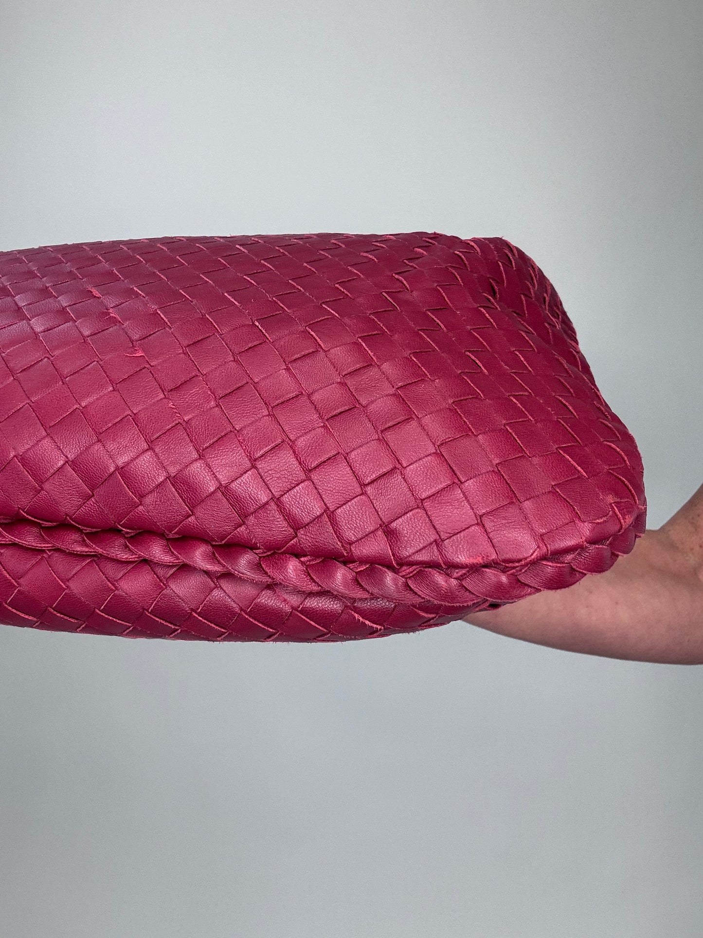 Bottega Veneta Intrecciato Hobo Vintage Bag With Mirror