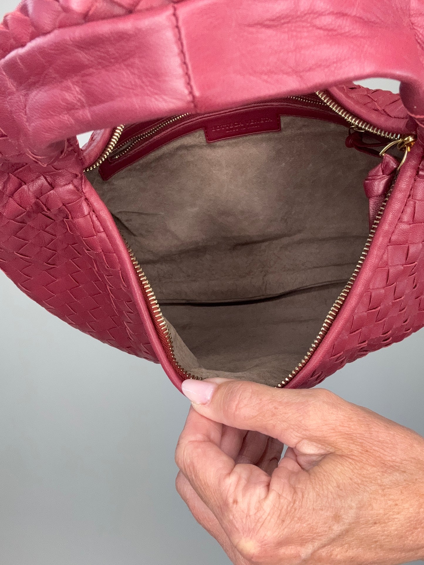 Bottega Veneta Intrecciato Hobo Vintage Bag With Mirror