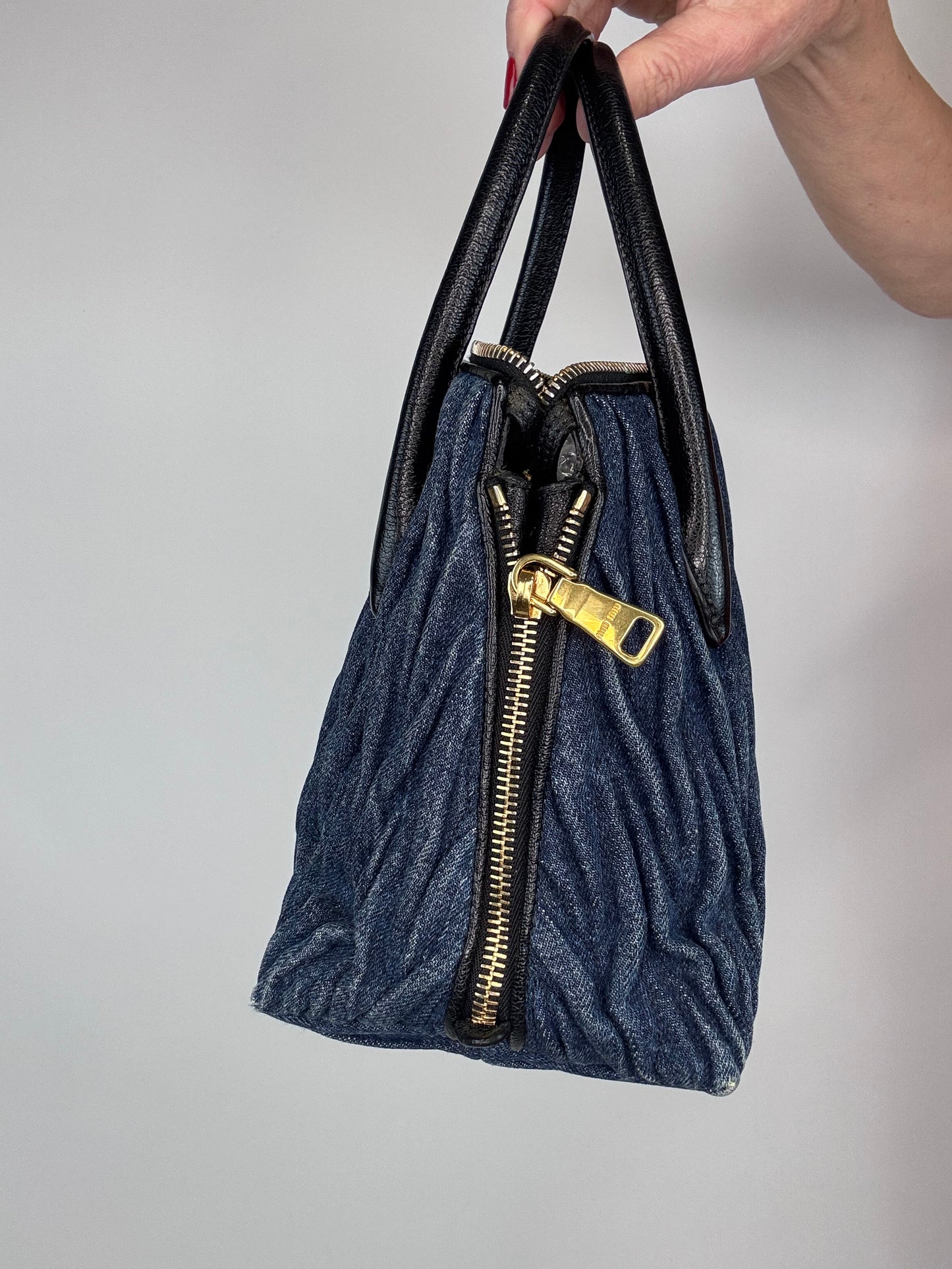 Miu Miu Rare Small Demin Two Way Bag